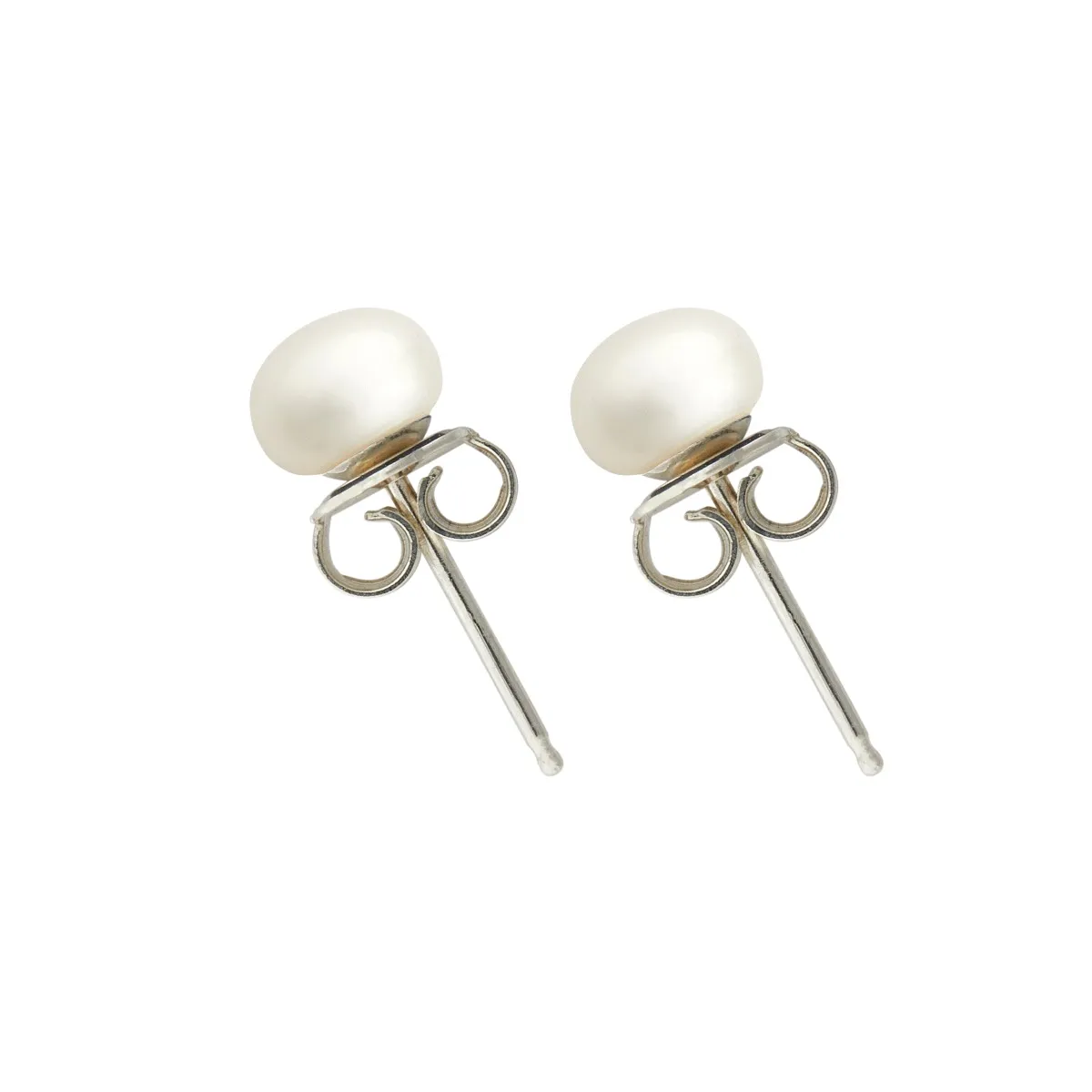 Coleman Douglas White Pearl Stud Earrings