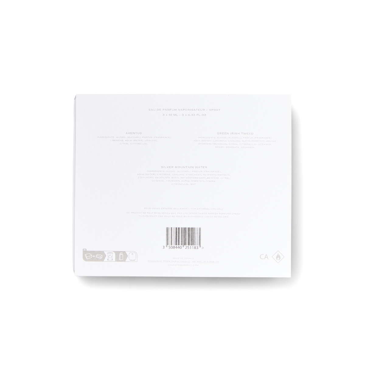 Creed Small Gift Set for Him, 3 x 10ml