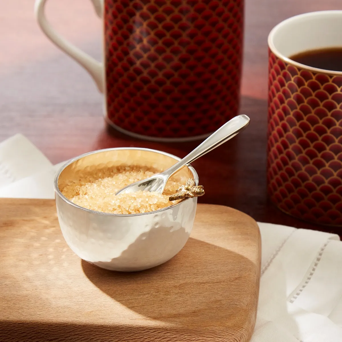 Culinary Concepts Bee Silver Plated Bowl and Spoon