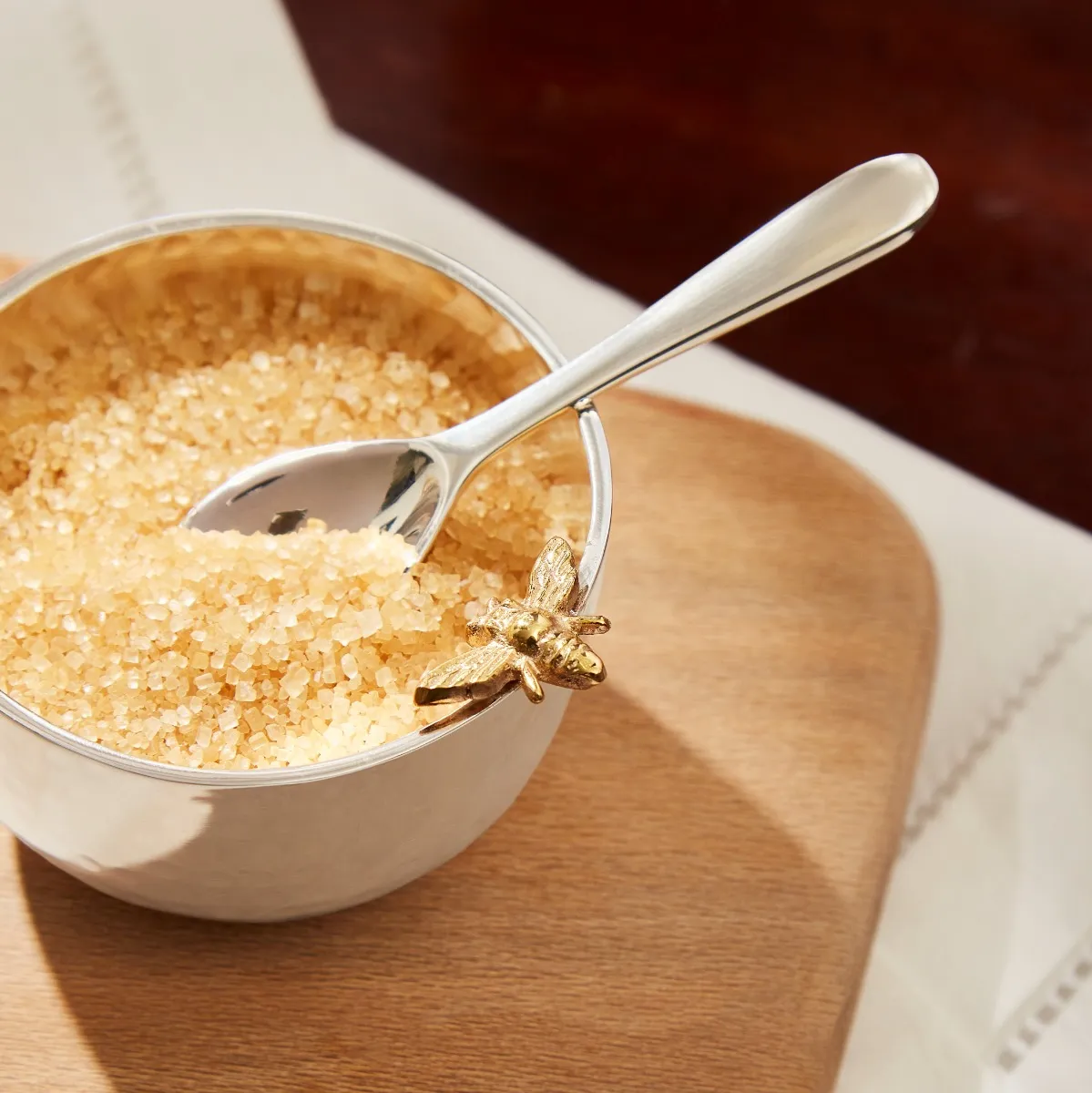 Culinary Concepts Bee Silver Plated Bowl and Spoon