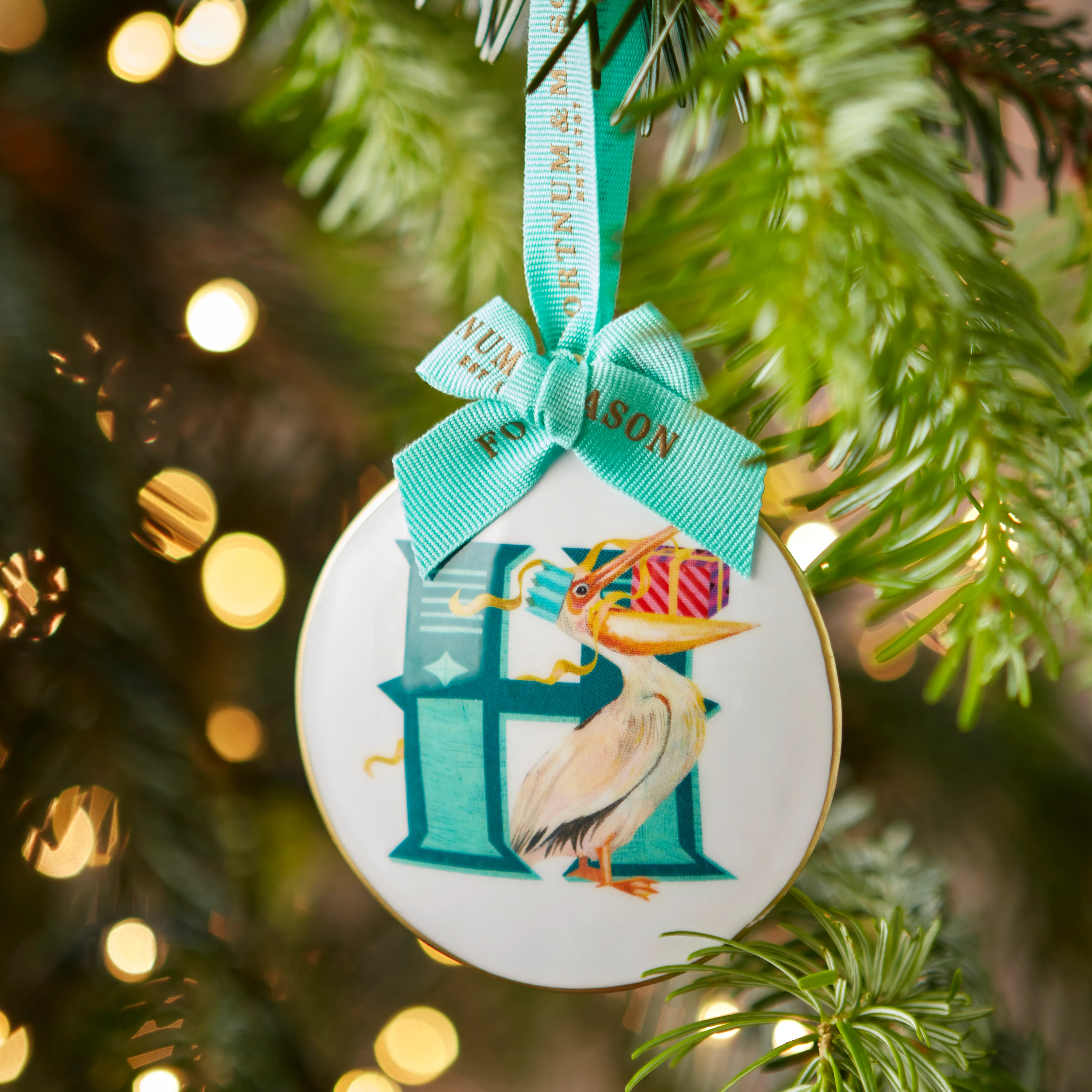 Fortnum's Animal Enamel Alphabet Decoration, H
