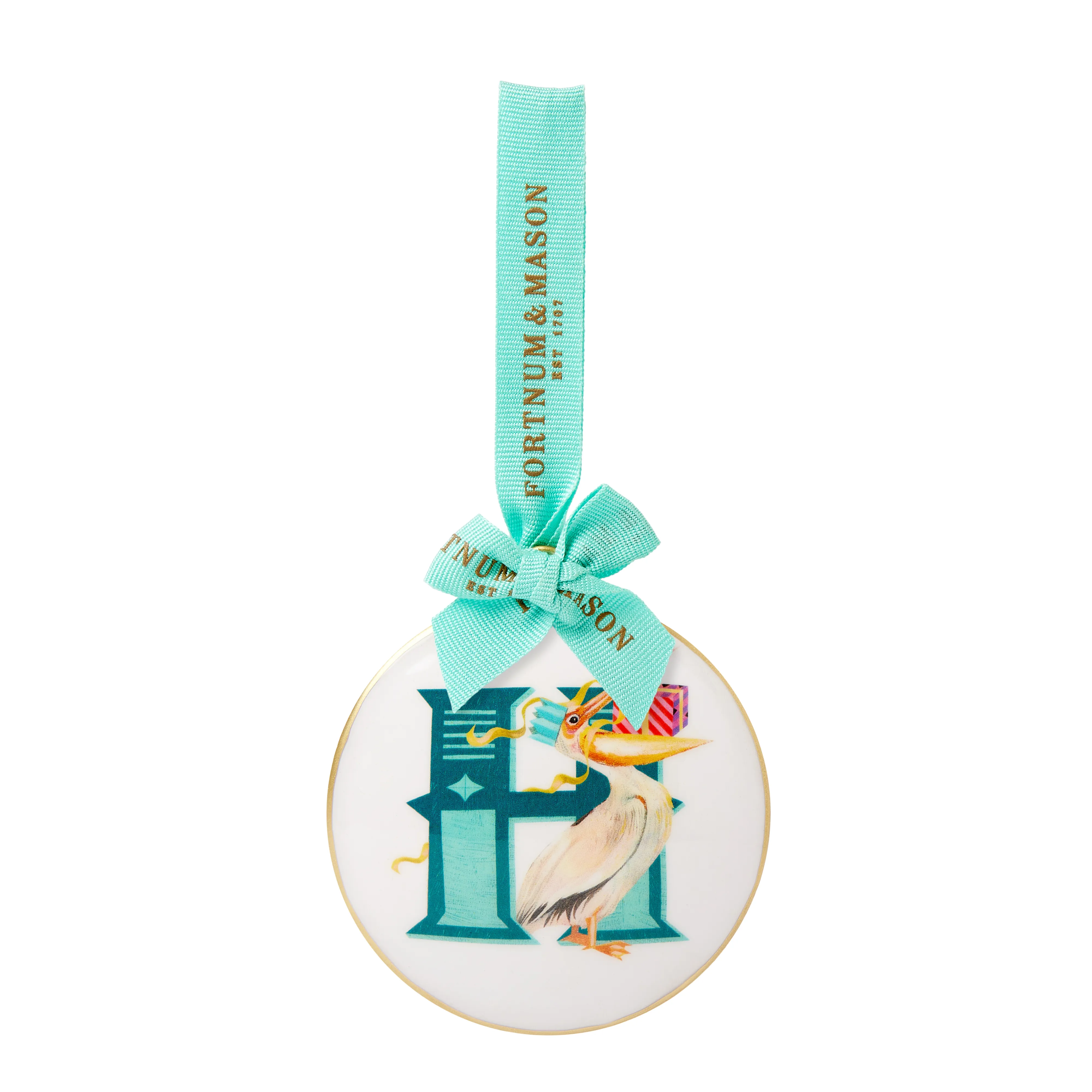 Fortnum's Animal Enamel Alphabet Decoration, H
