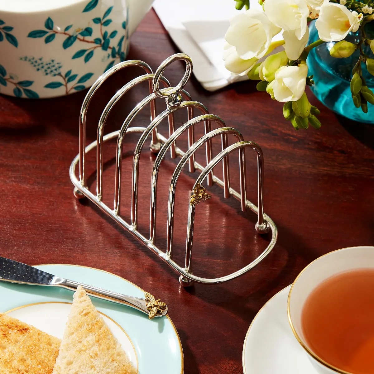 Culinary Concepts Bee Silver Plated Toast Rack