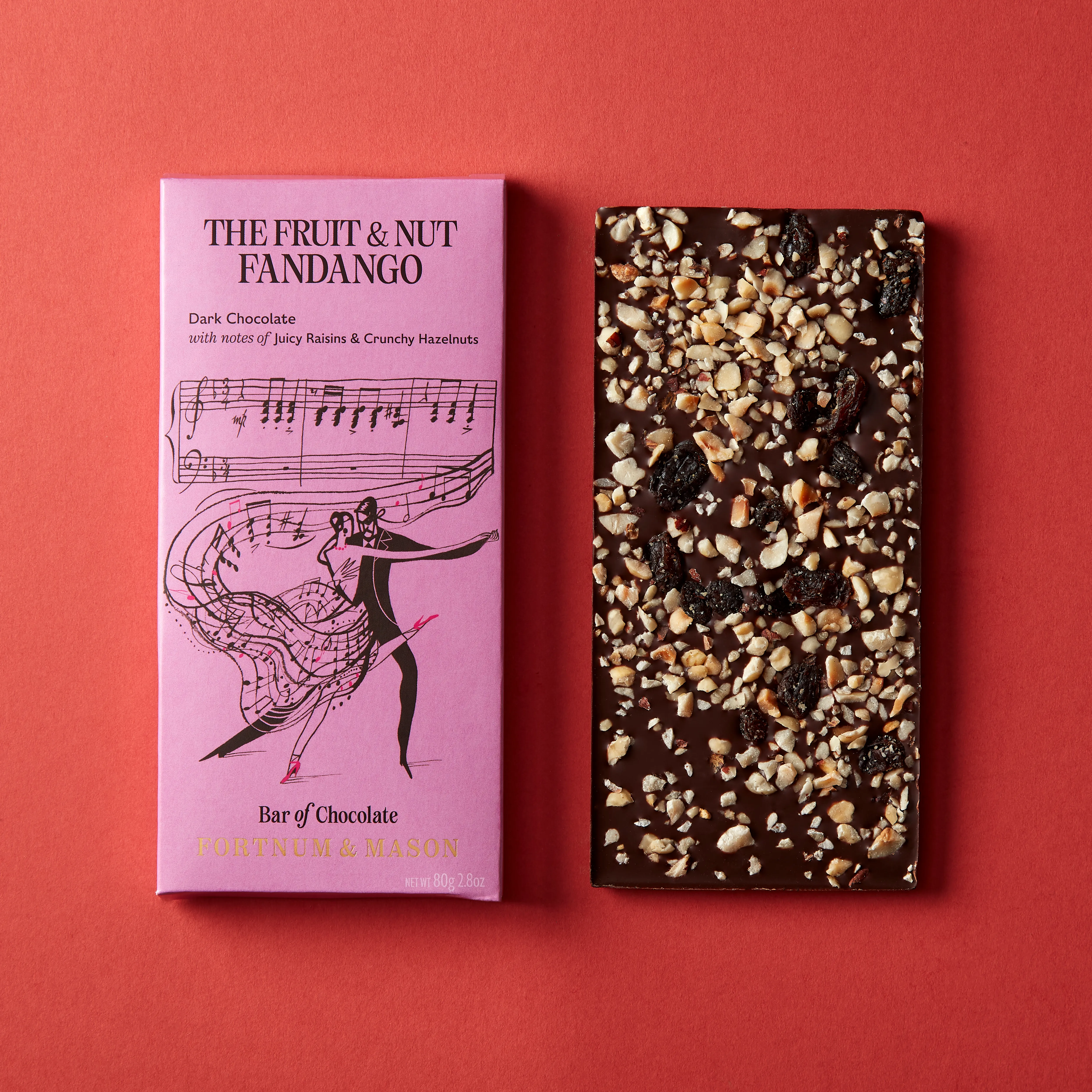 Dark Chocolate Fruit & Nut Bar, 80g