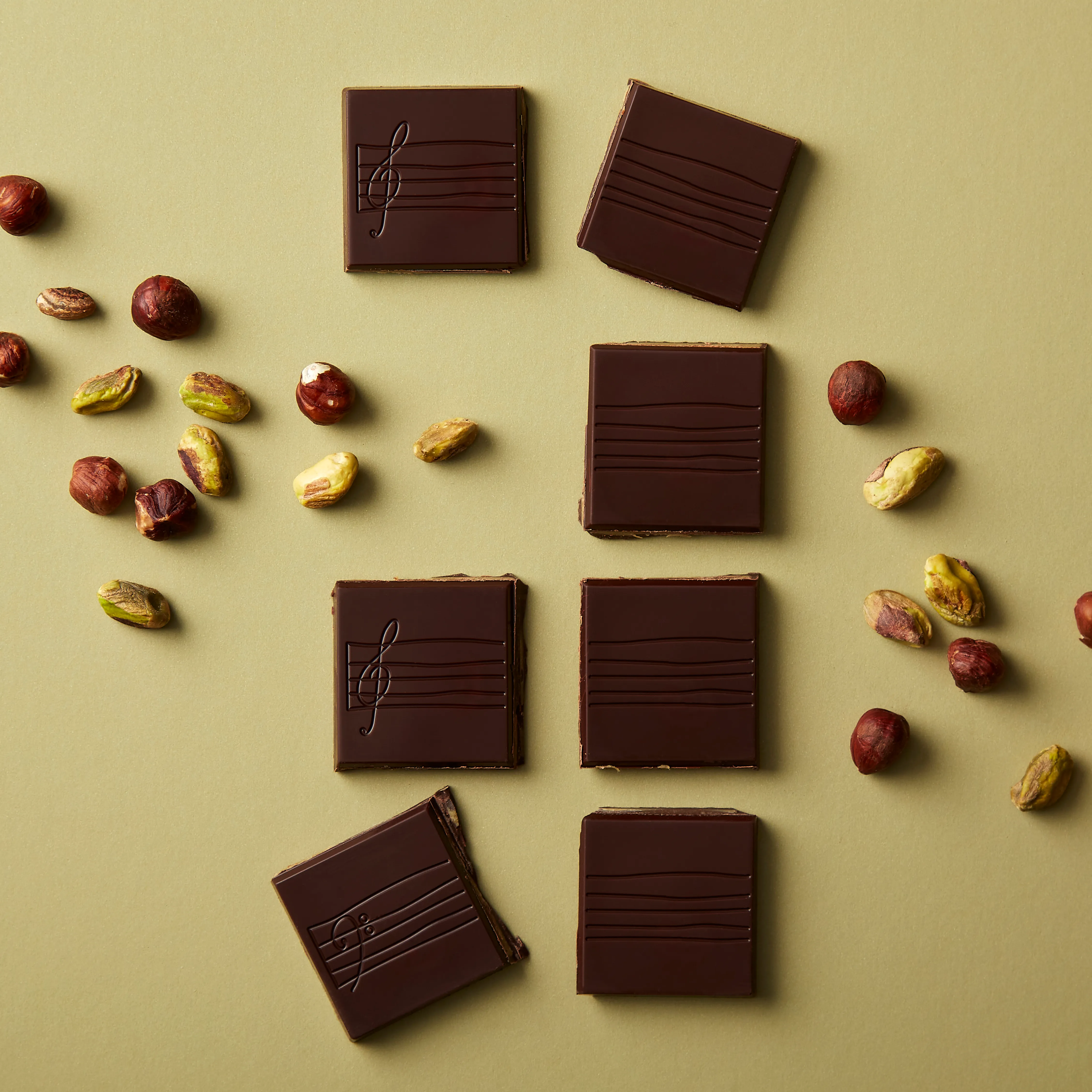 Dark Chocolate Pistachio Filled Bar, 80g 3 Dark Chocolate Pistachio Filled Bar, 80g