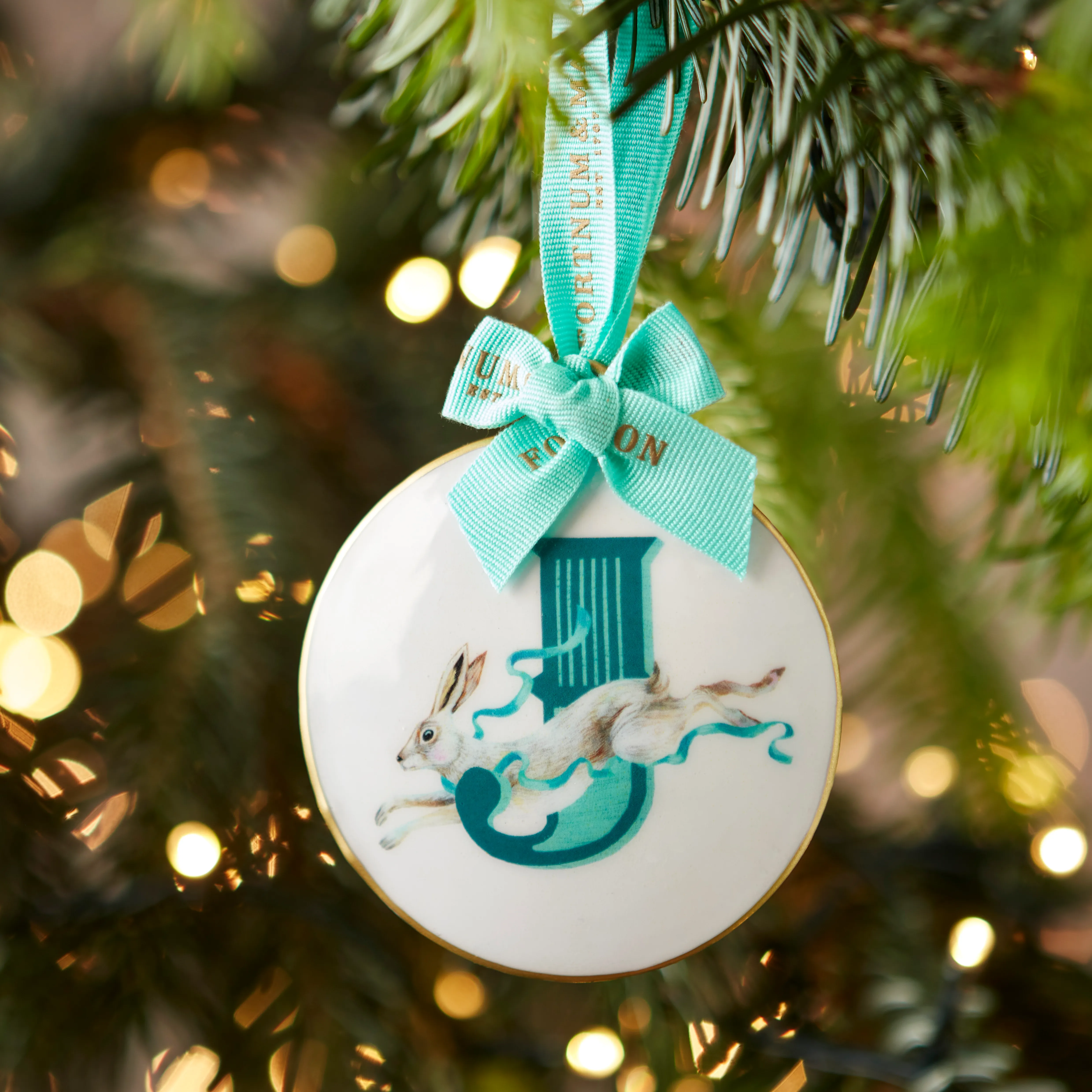 Fortnum's Animal Enamel Alphabet Decoration, J