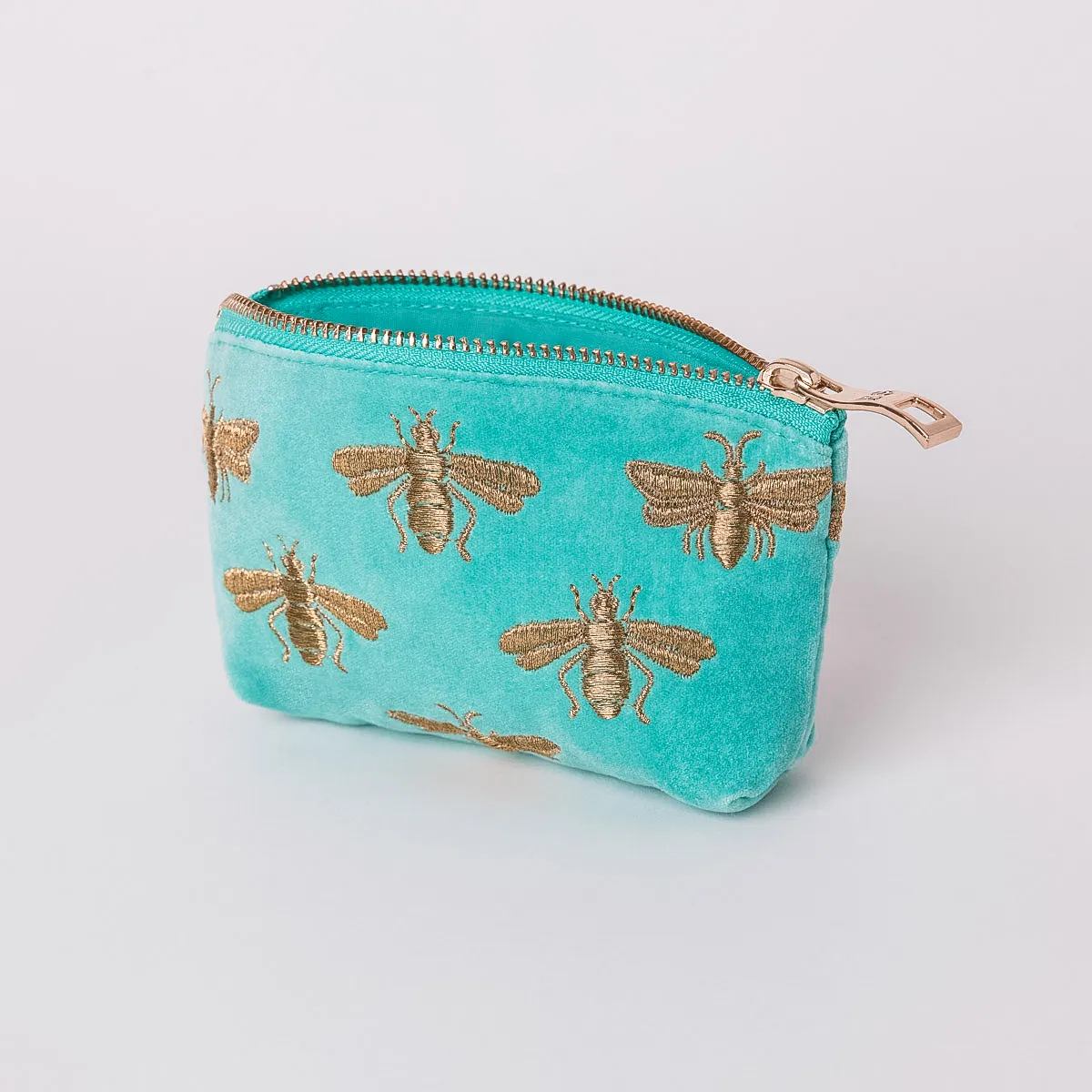 Elizabeth Scarlett Exclusive Honey Bee Coin Purse, Turquoise
