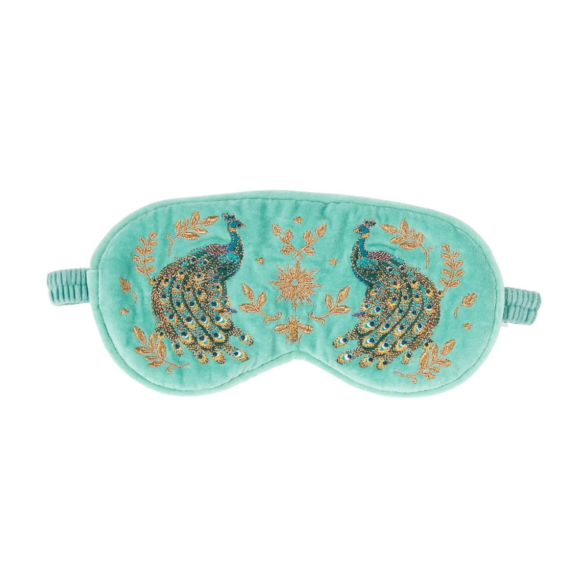 Elizabeth Scarlett Exclusive Peacock Eye Mask, Turquoise