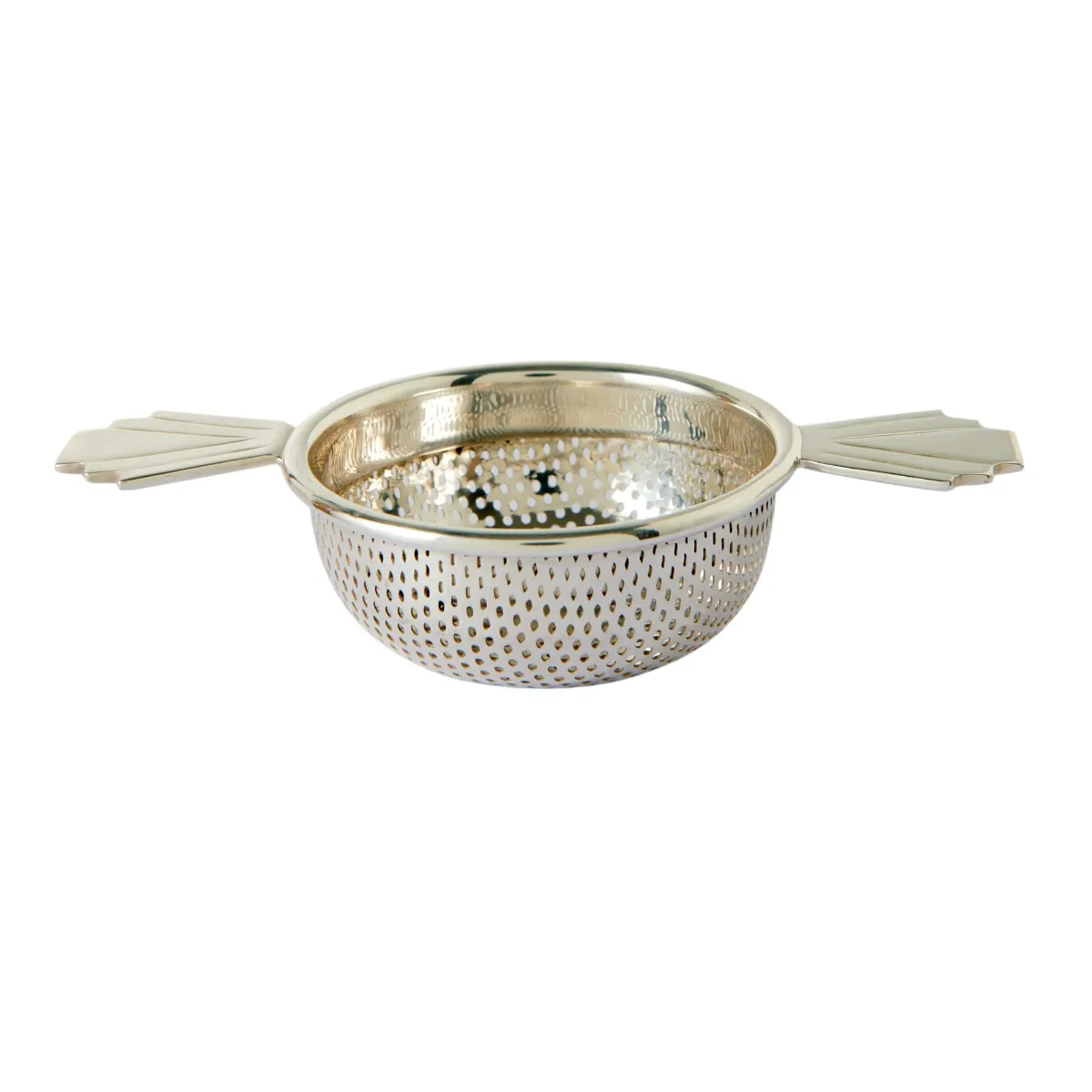 Fortnum's Art Deco Double-Handled Tea Strainer 3 Fortnum's Art Deco Double-Handled Tea Strainer
