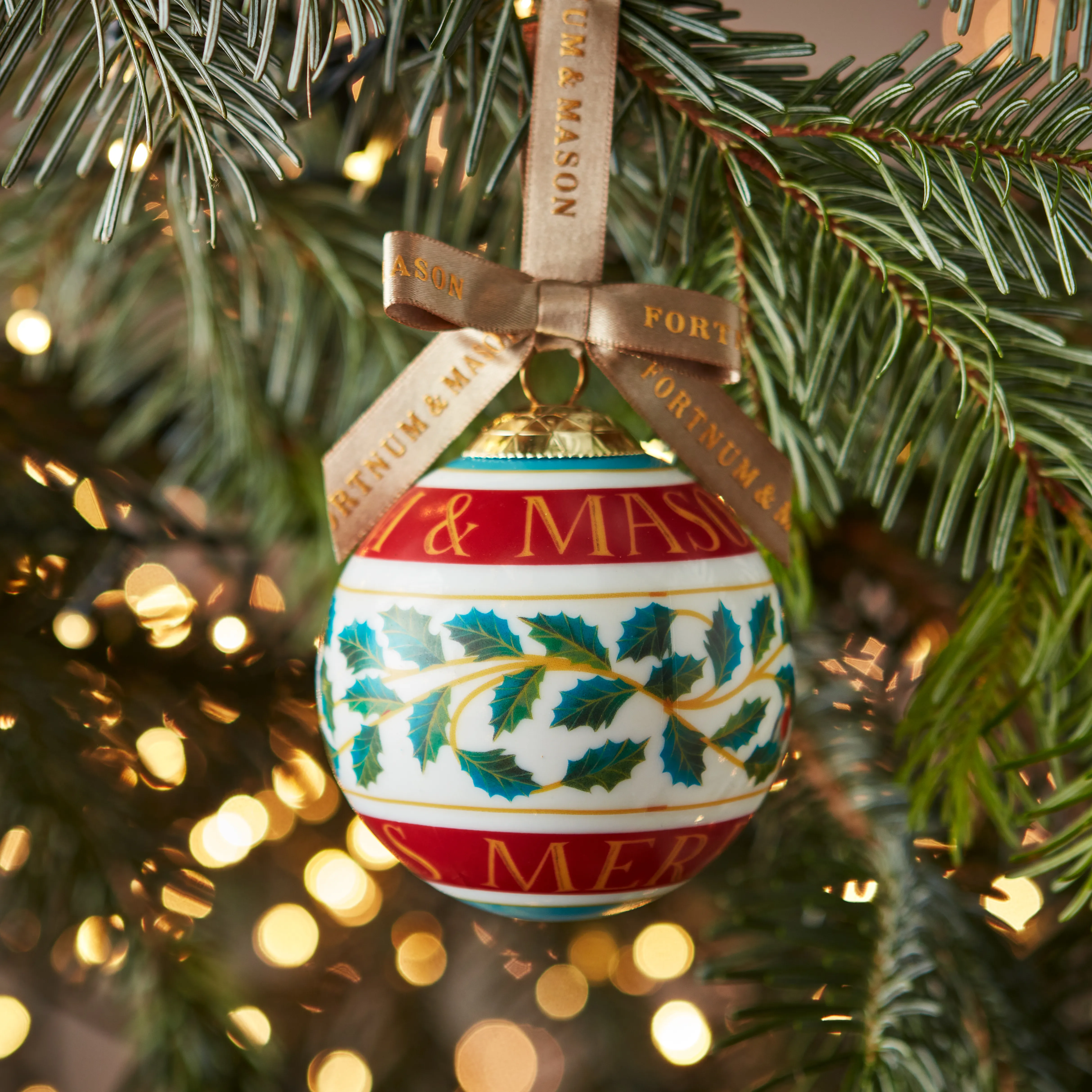 Fortnum’s Christmas Holly 2025 Bauble