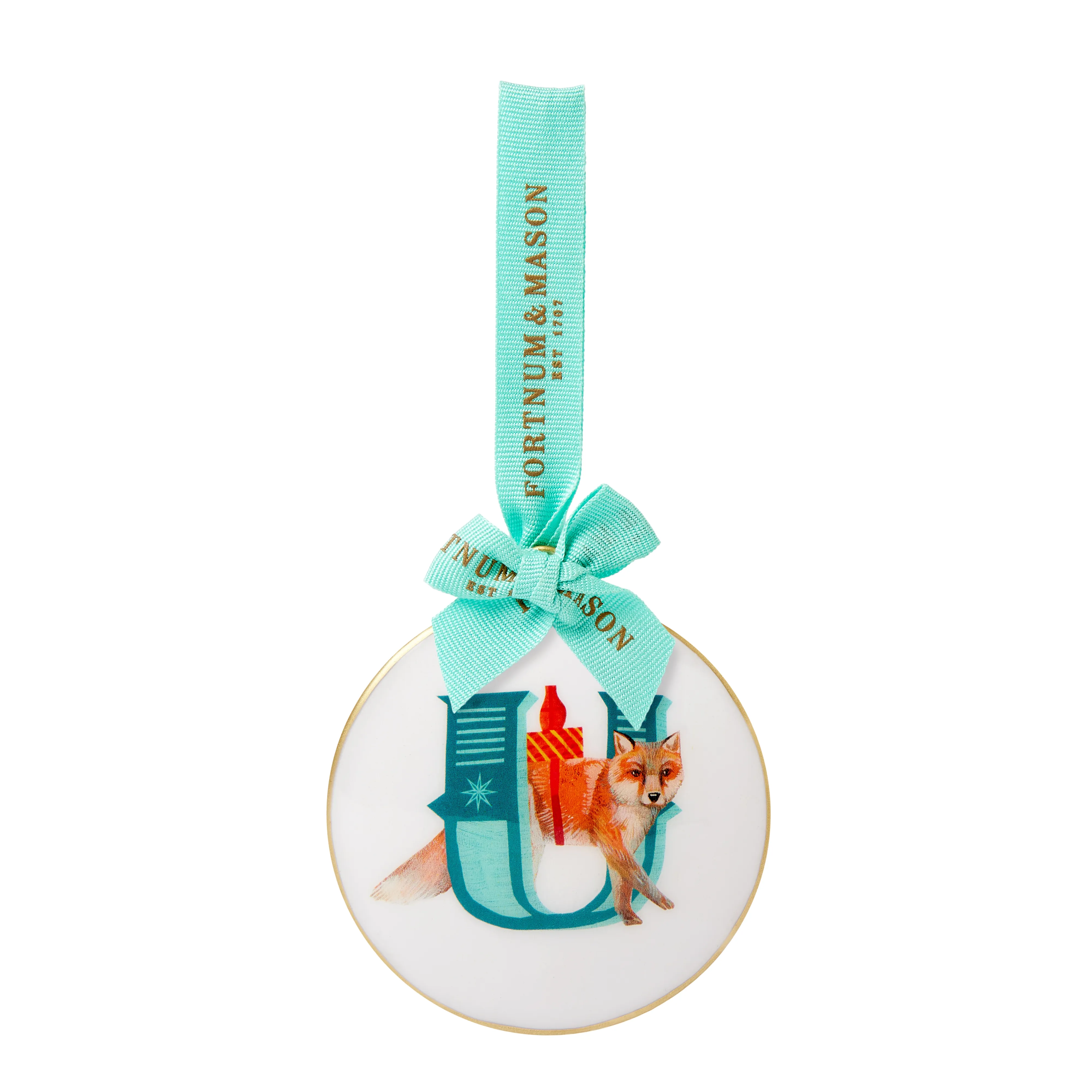 Fortnum's Animal Enamel Alphabet Decoration, U