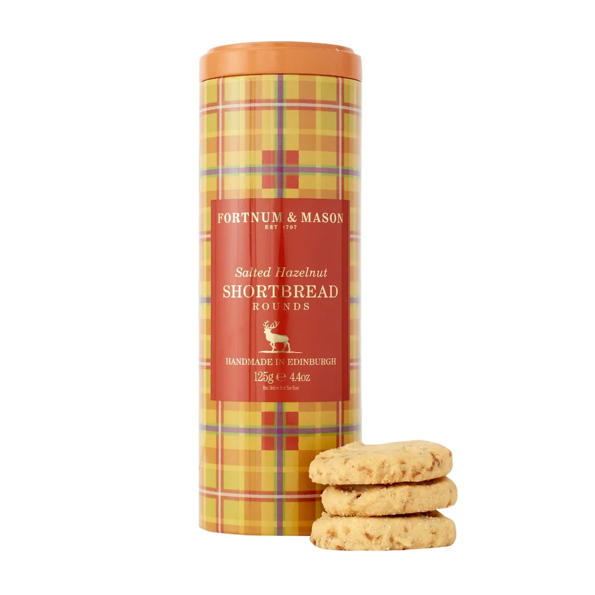Fortnum’s Salted Hazelnut Shortbread Rounds, 125g