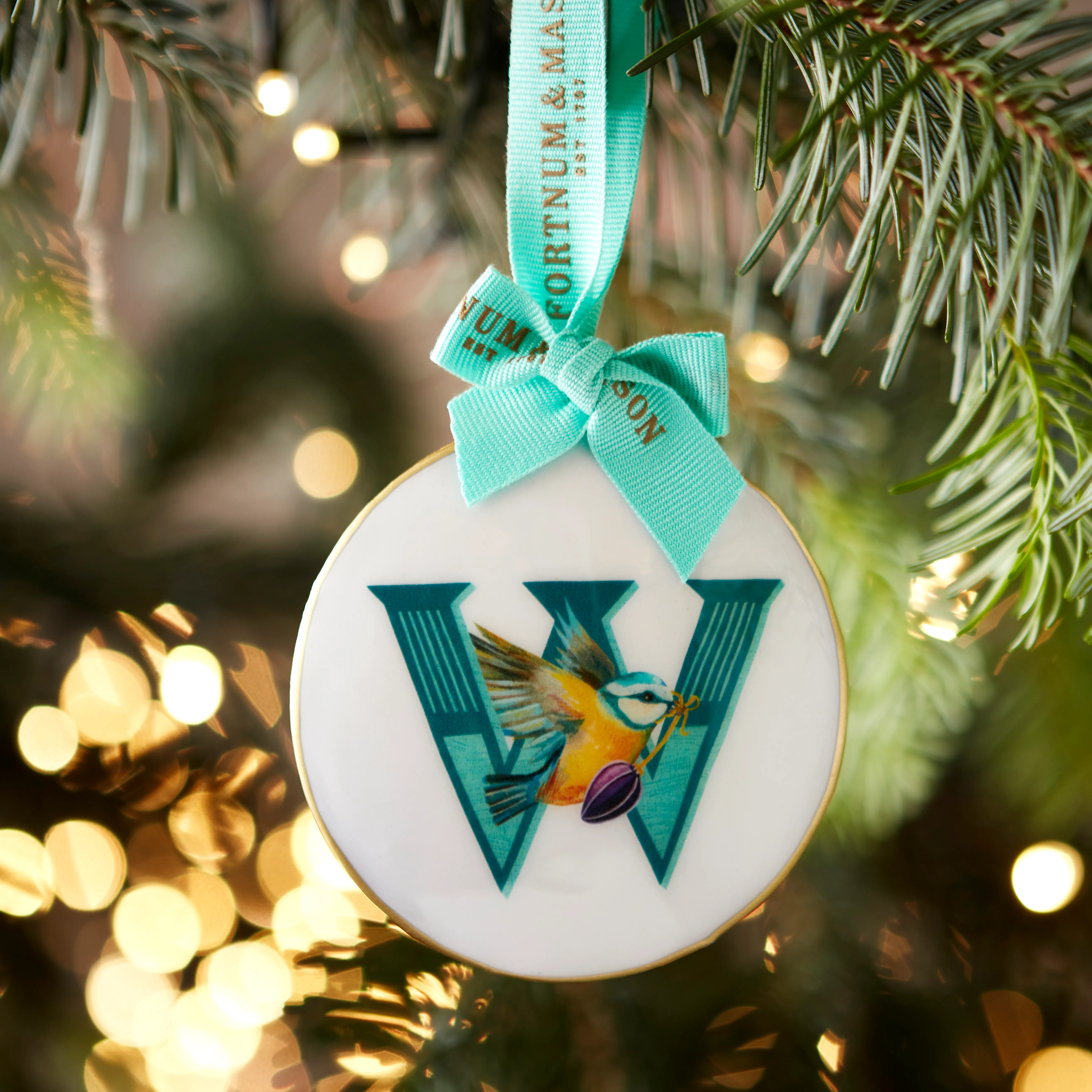 Fortnum's Animal Enamel Alphabet Decoration, W