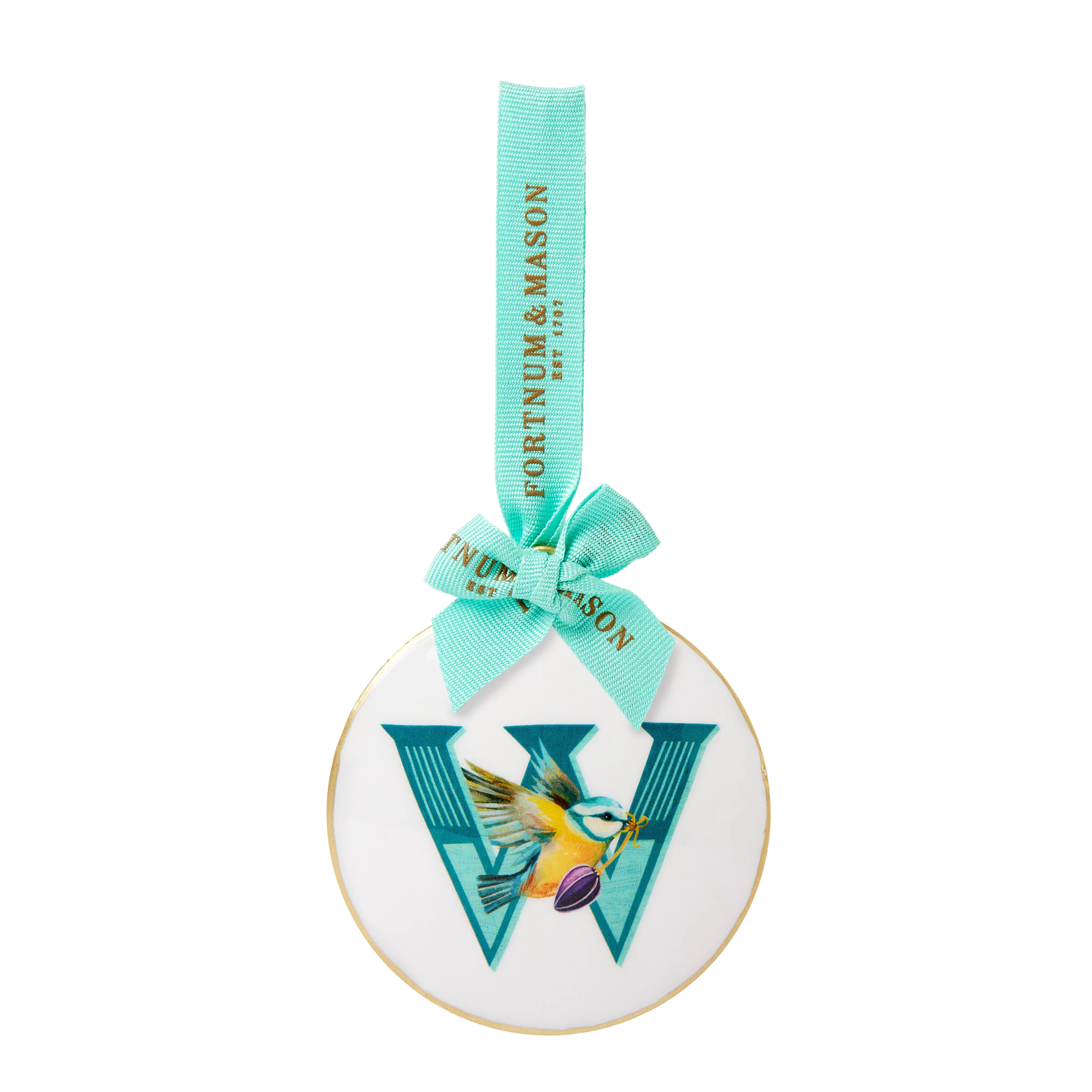 Fortnum's Animal Enamel Alphabet Decoration, W