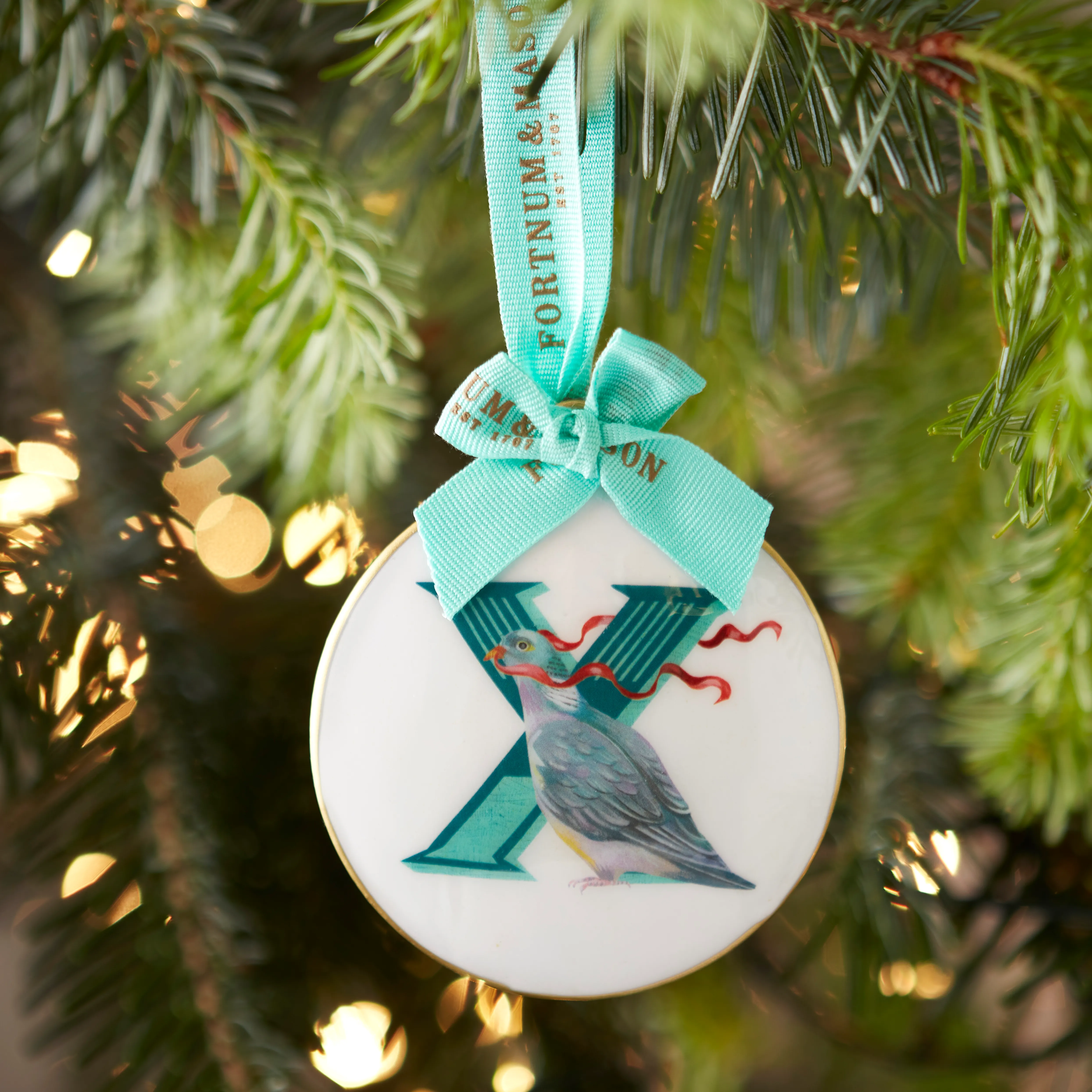 Fortnum's Animal Enamel Alphabet Decoration, X