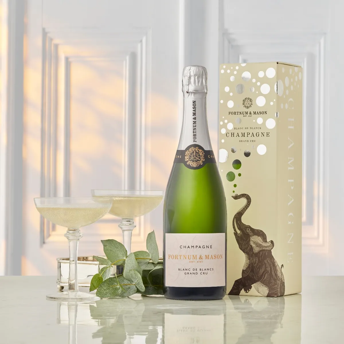 Fortnum's Blanc de Blancs Champagne Gift Box NV, Hostomme, 75cl