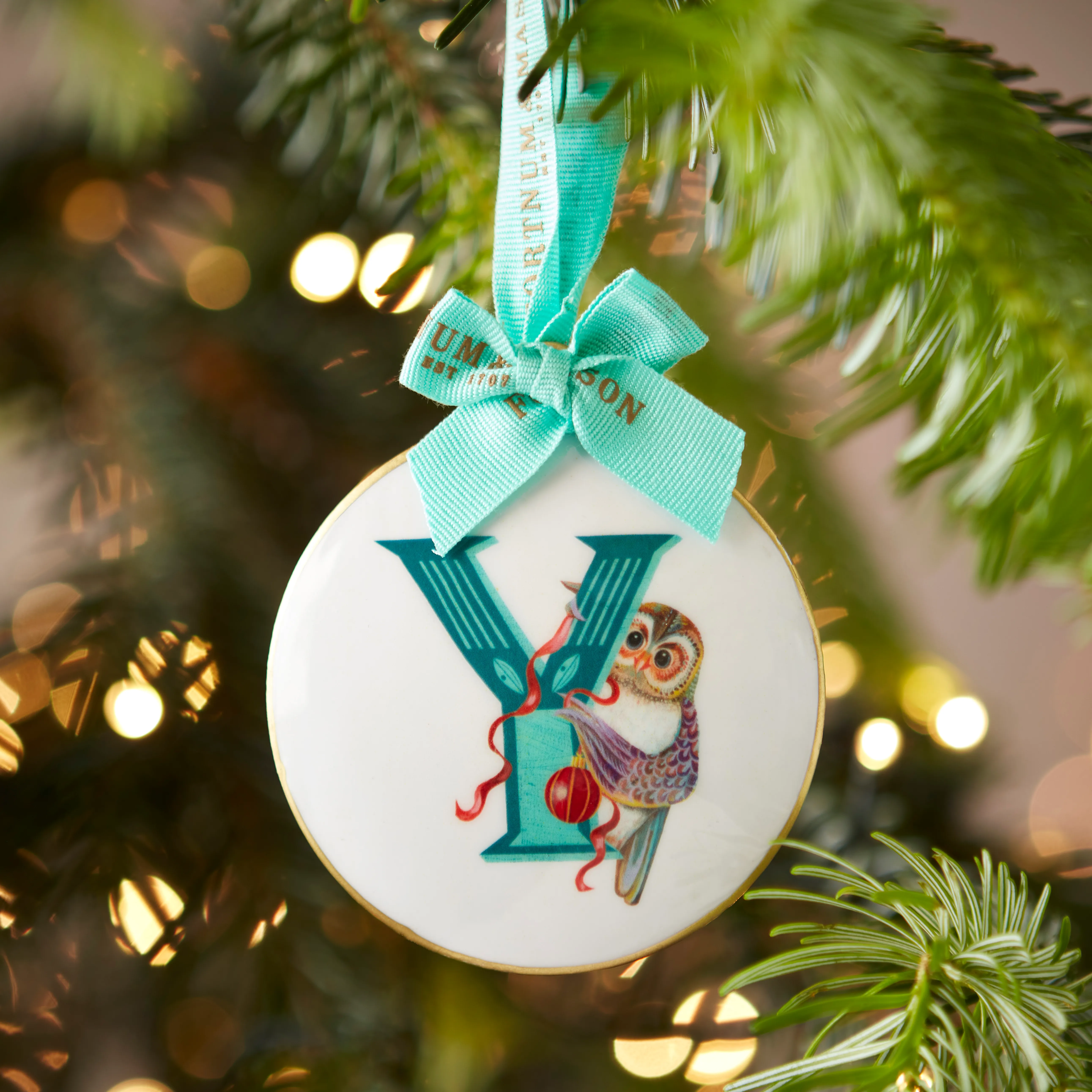 Fortnum's Animal Enamel Alphabet Decoration, Y