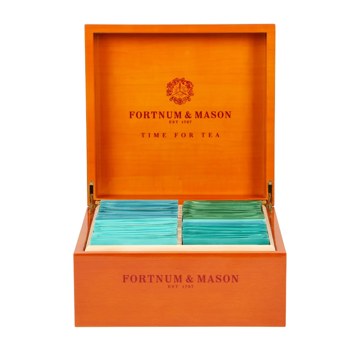 Fortnum's Famous & Classic World Wooden Restaurant Box, 60 Silky Teabags 3 Fortnum's Famous & Classic World Wooden Restaurant Box, 60 Silky Teabags