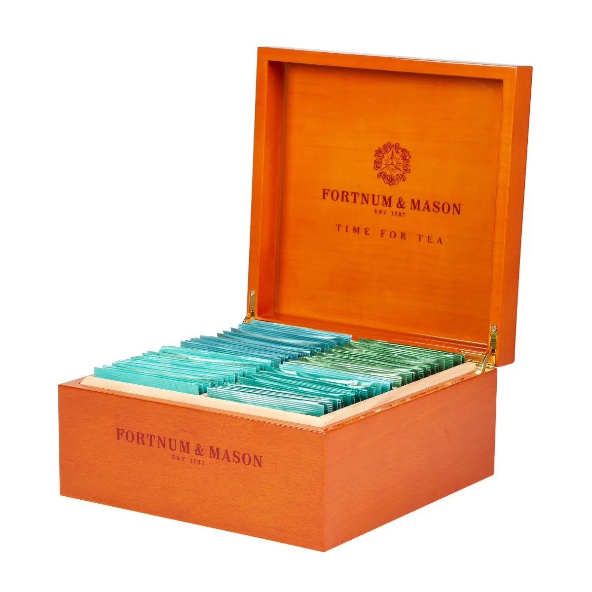 Fortnum's Famous & Classic World Wooden Restaurant Box, 60 Silky Teabags 5 Fortnum's Famous & Classic World Wooden Restaurant Box, 60 Silky Teabags