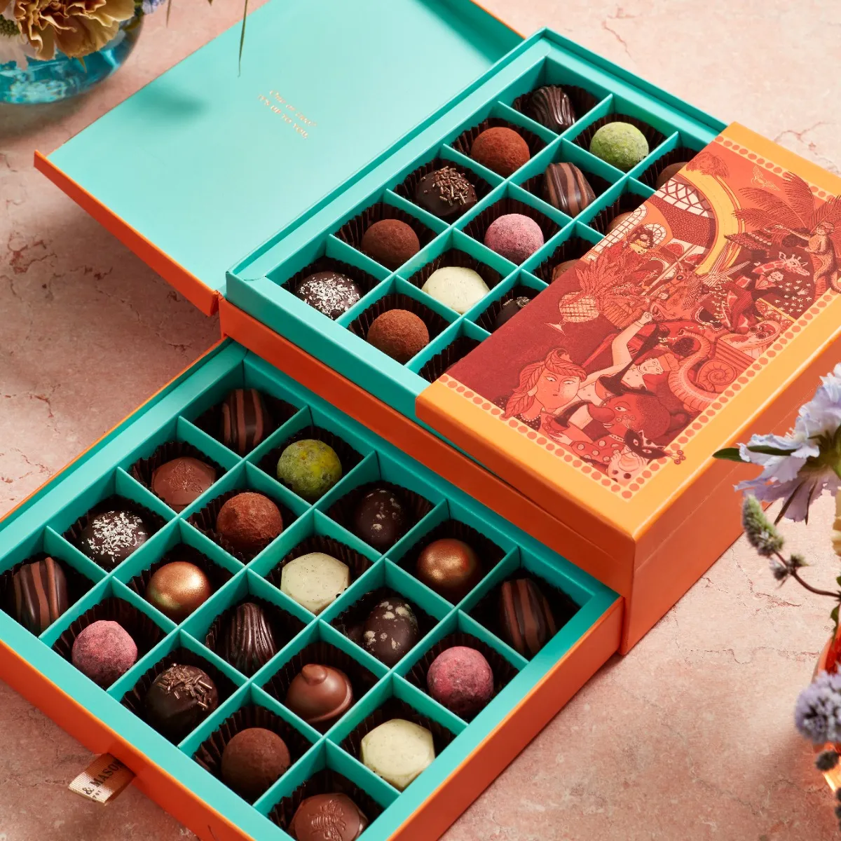 Fortnum's Favourites Milk, Dark & White Chocolate Selection, 525g