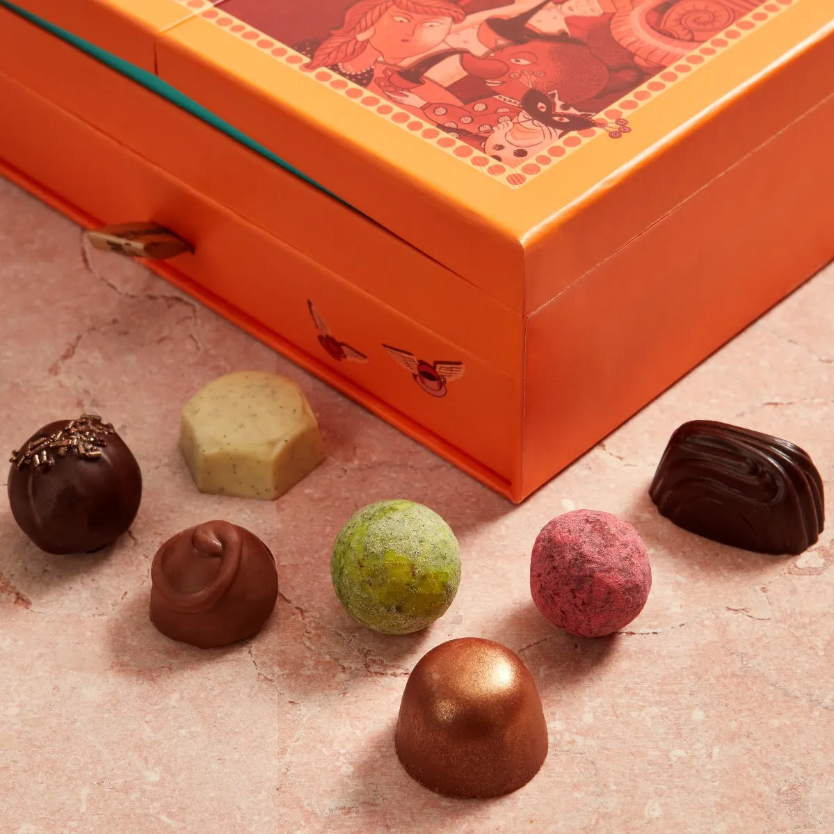 Fortnum's Favourites Milk, Dark & White Chocolate Selection, 525g