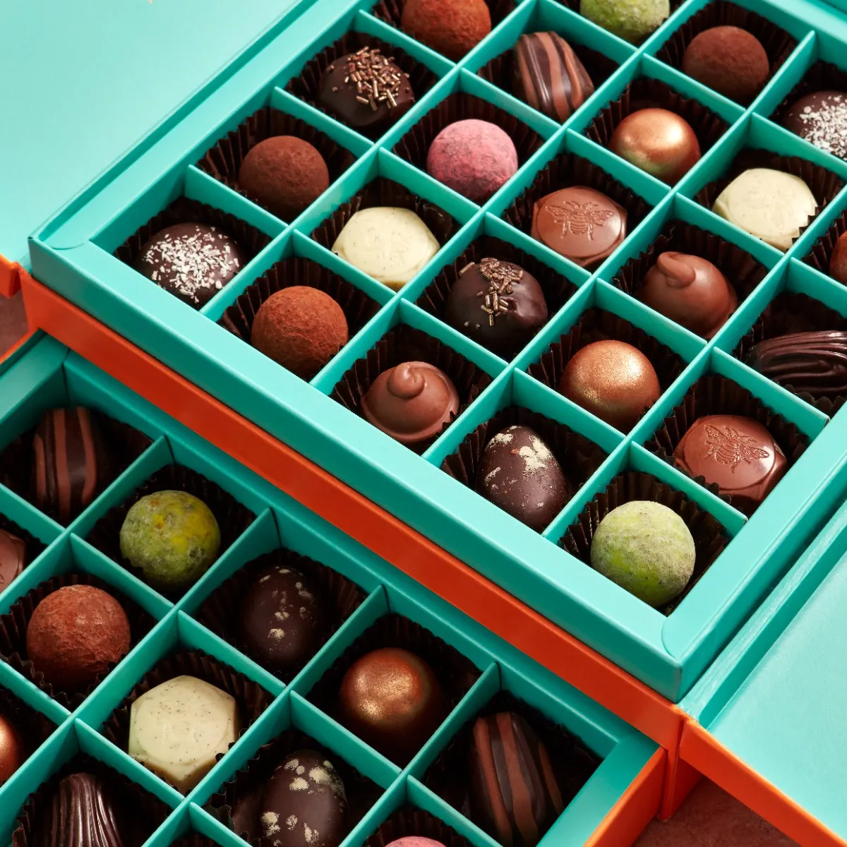 Fortnum's Favourites Milk, Dark & White Chocolate Selection, 525g