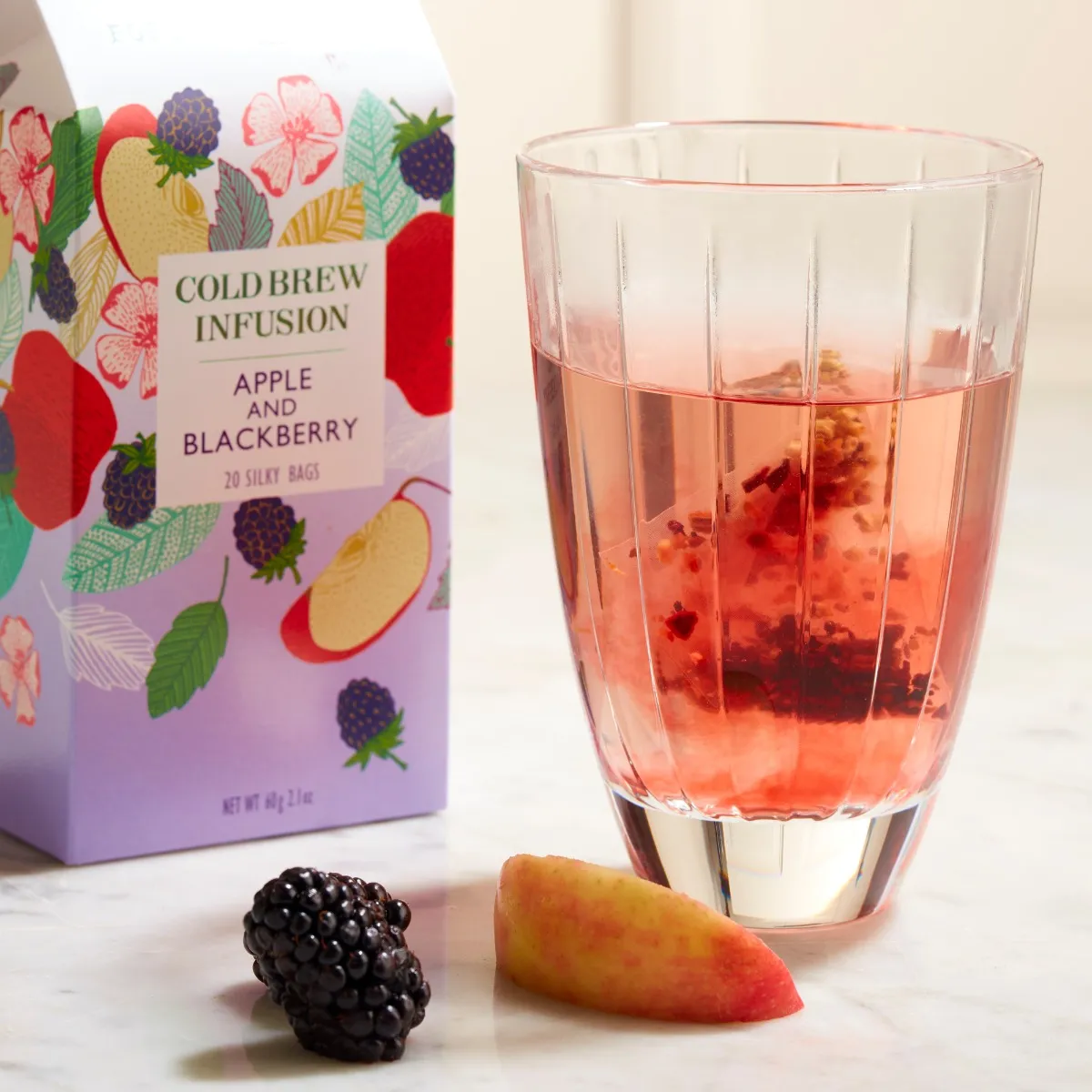 Apple & Blackberry Cold Brew Infusion, 20 Silky Tea Bags, 60g