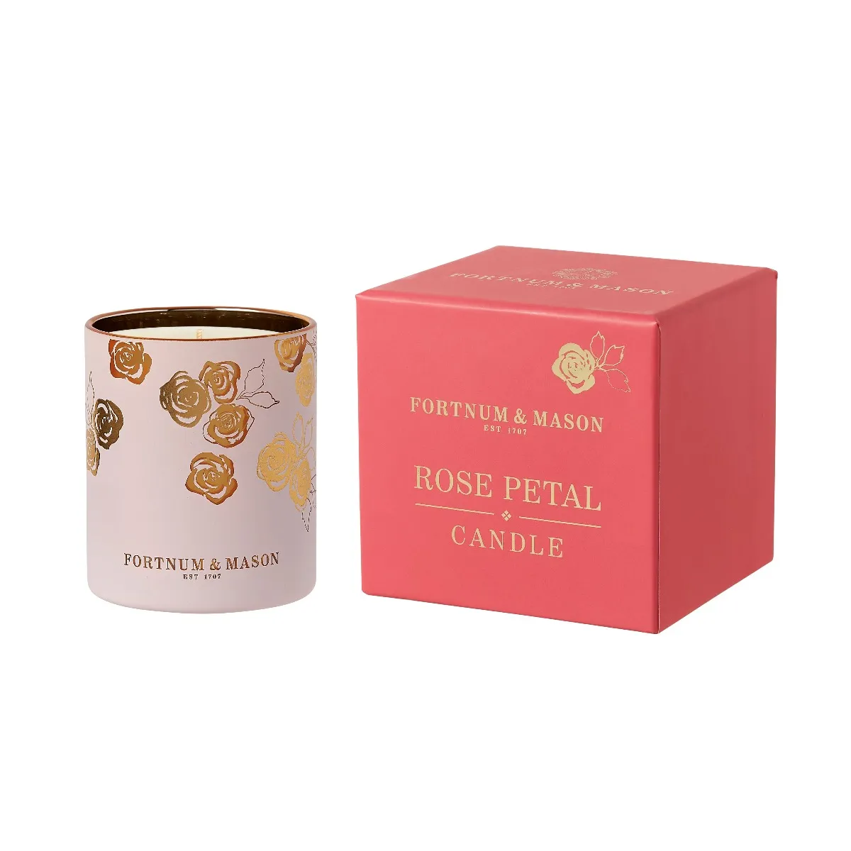 Fortnum's Four Seasons Rose Petal Votive Candle, 75g