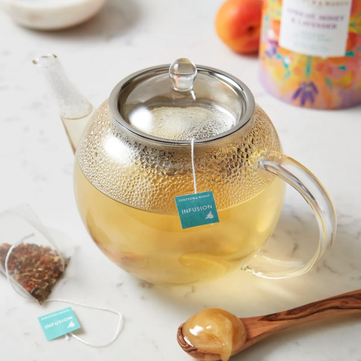 Apricot, Honey & Lavender Infusion, 30 Silky Bags, 60g 3 Apricot, Honey & Lavender Infusion, 30 Silky Bags, 60g