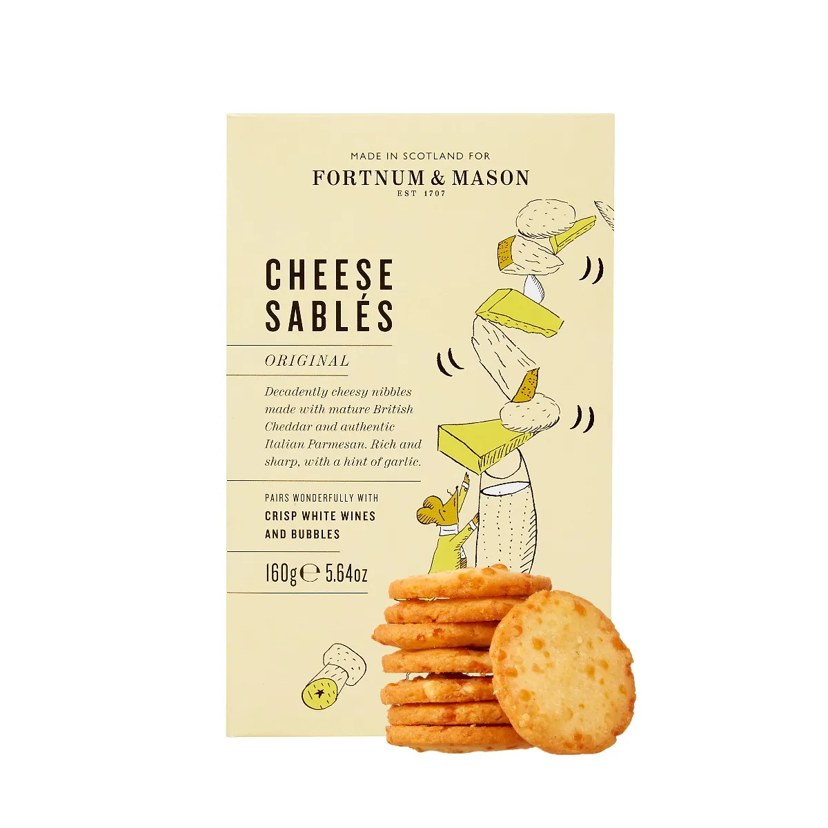 Fortnum's Original Cheese Sables, 160g 3 Fortnum's Original Cheese Sables, 160g