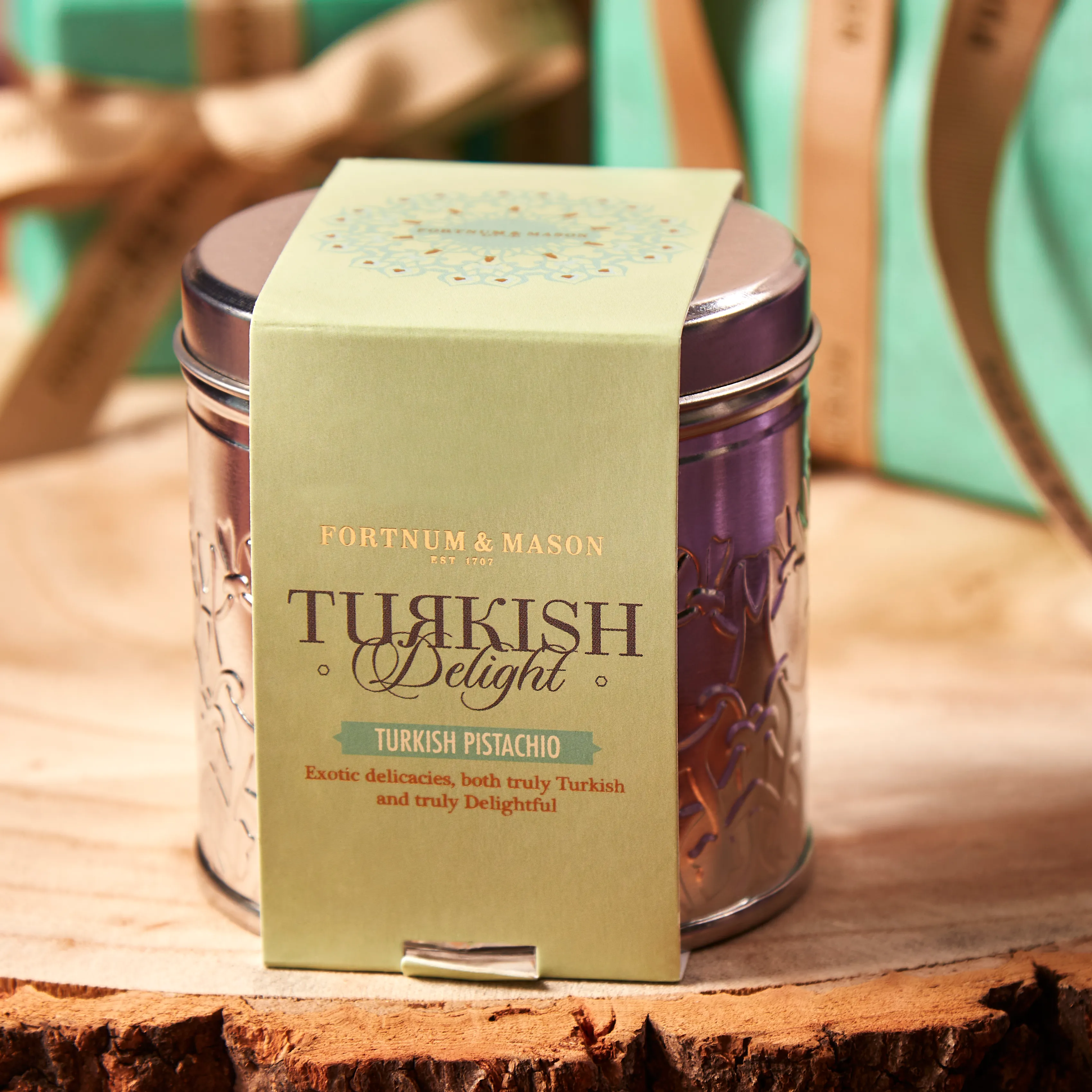 Fortnum's Pistachio Turkish Delight Tin, 125g
