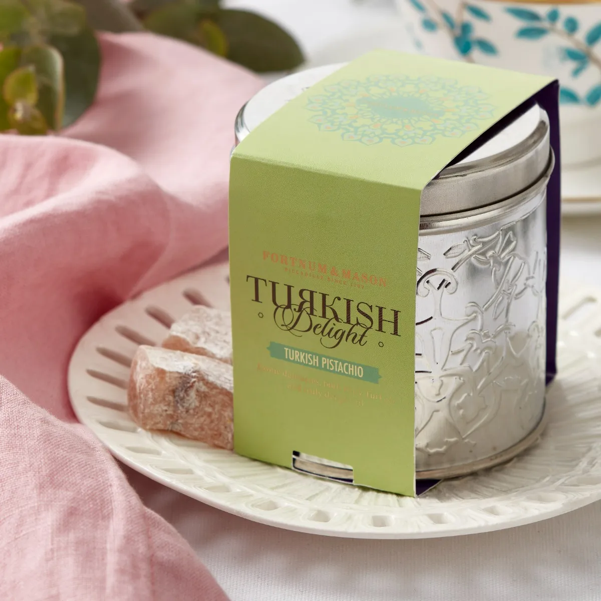 Fortnum's Pistachio Turkish Delight Tin, 125g
