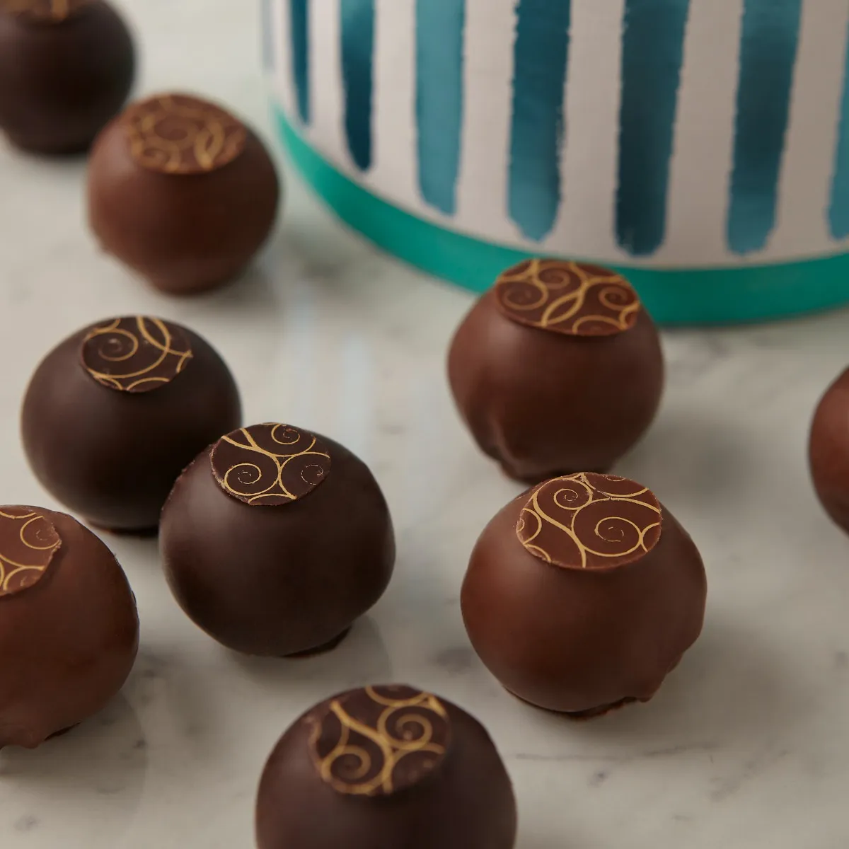 Fortnum's Sea Salted Caramel Truffle Drum, 290g