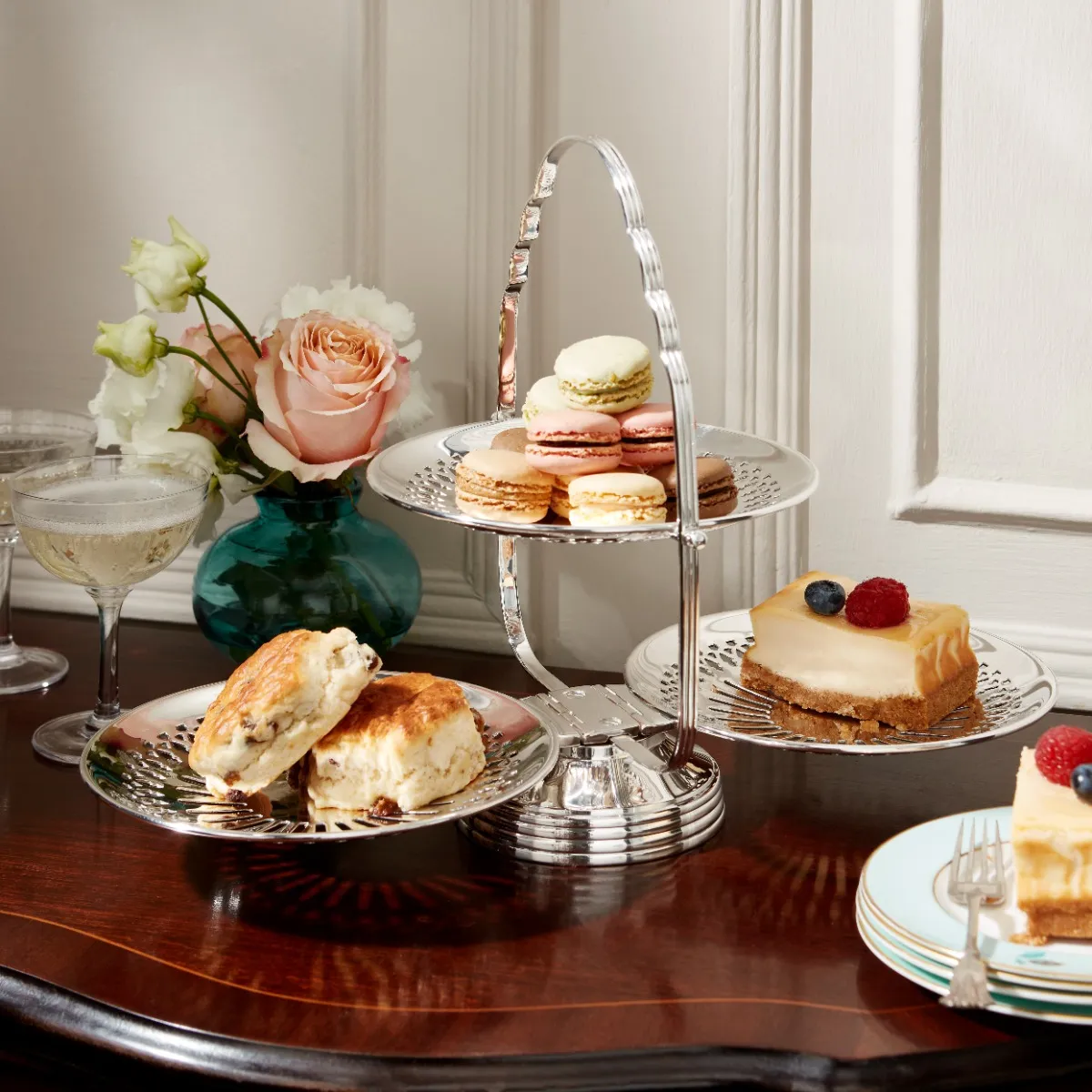Fortnum's Silver-Plated Foldable Cake Stand