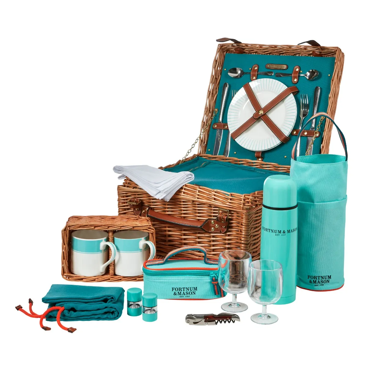 Fortnum’s Stripe Picnic Hamper for Two 3 Fortnum’s Stripe Picnic Hamper for Two