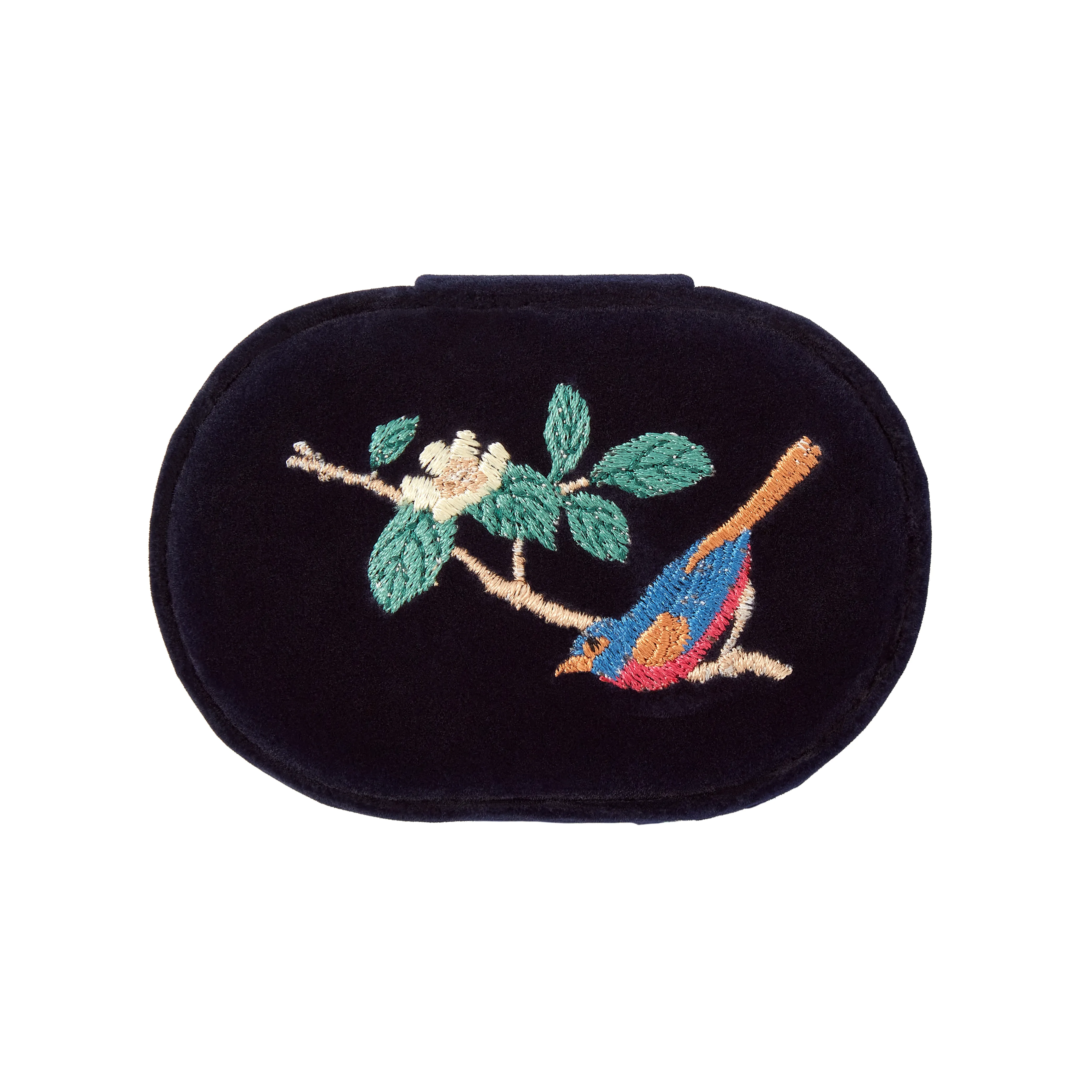 Fortnum's x WOLF Exclusive Camellia Velvet Mini Oval Jewellery Box 3 Fortnum's x WOLF Exclusive Camellia Velvet Mini Oval Jewellery Box