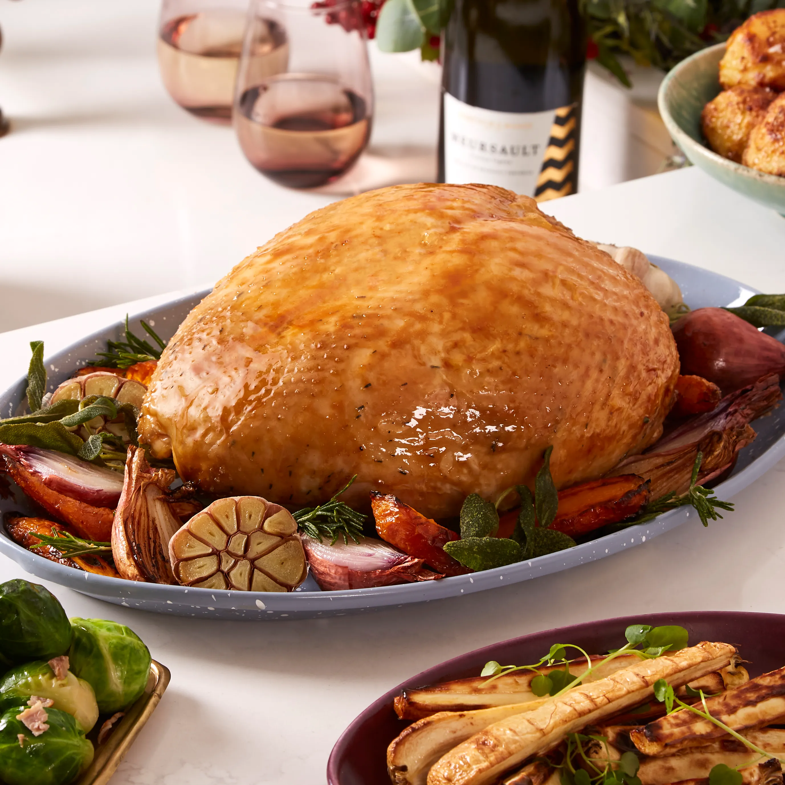 Free Range Bronze Turkey Crown, Large, 4-4.99kg
