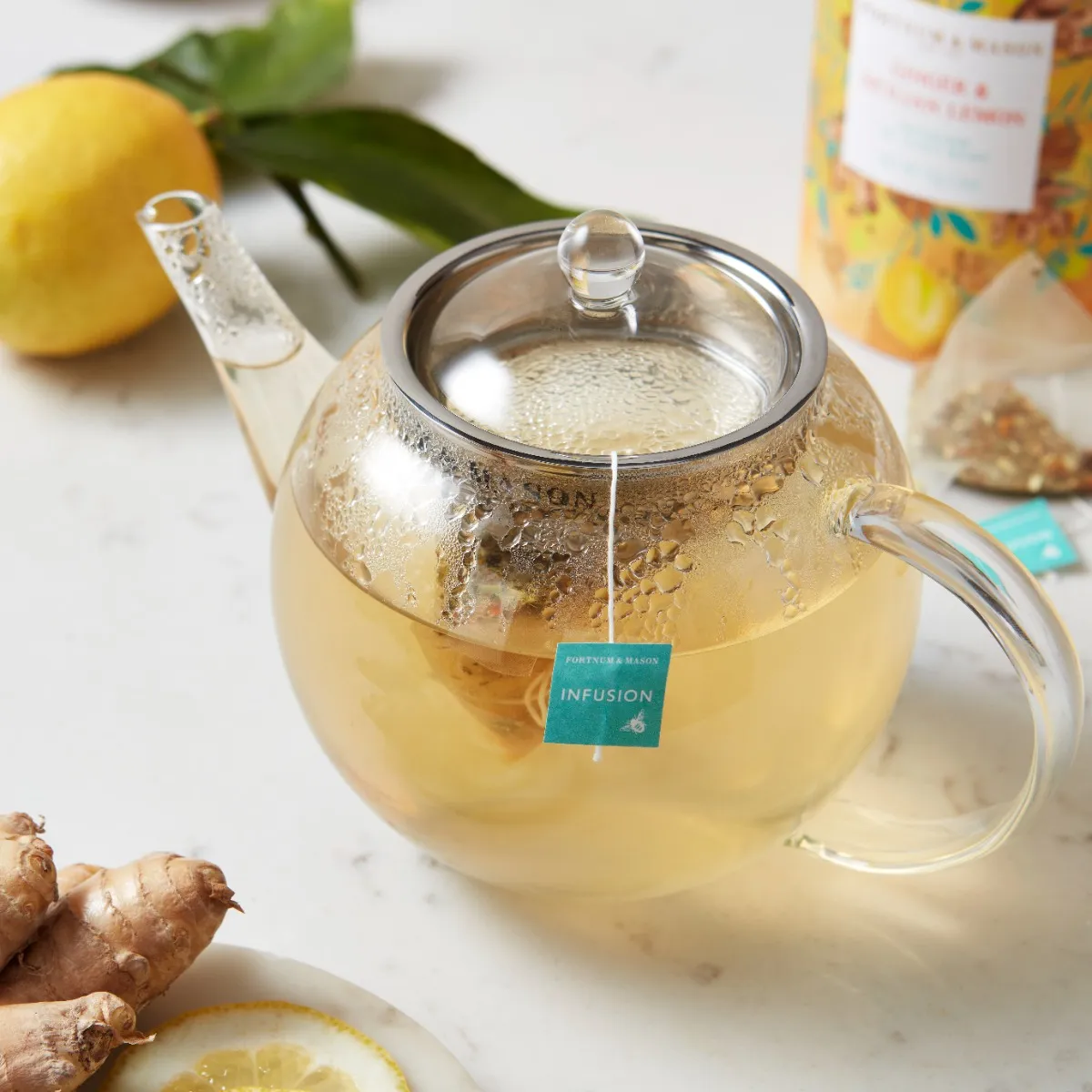 Ginger & Sicilian Lemon Infusion, 30 Silky Bags, 75g 3 Ginger & Sicilian Lemon Infusion, 30 Silky Bags, 75g