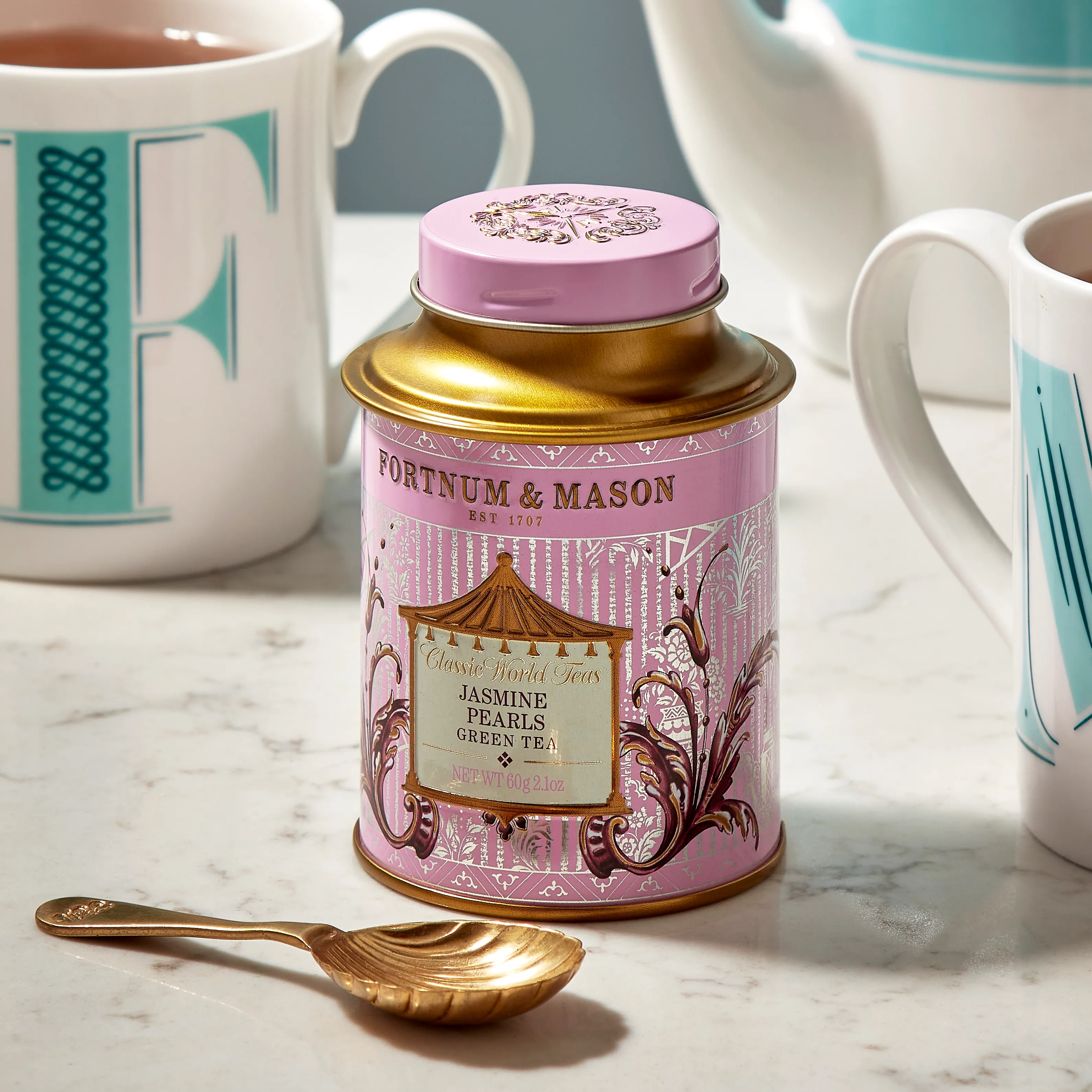 Jasmine Pearls Loose Leaf Tea Tin, 60g 5 Jasmine Pearls Loose Leaf Tea Tin, 60g