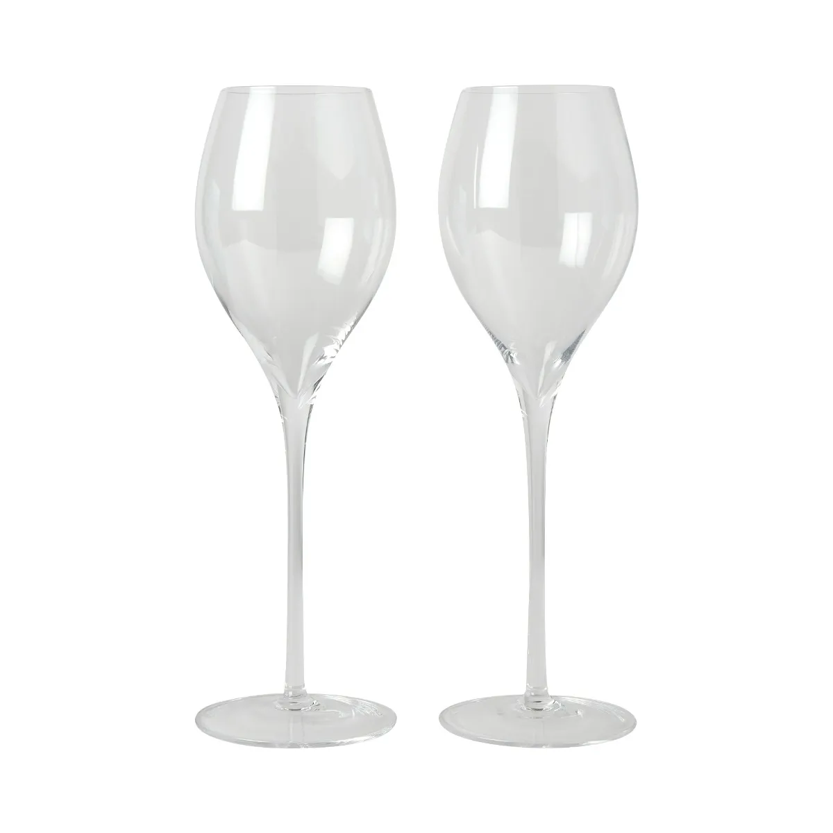 John Jenkins Etoile Pair of Vintage Champagne Flutes