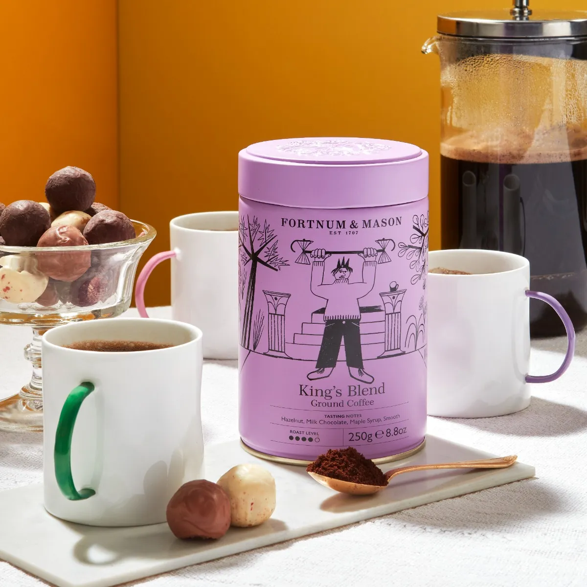 King's Blend Ground Coffee Tin, 250g