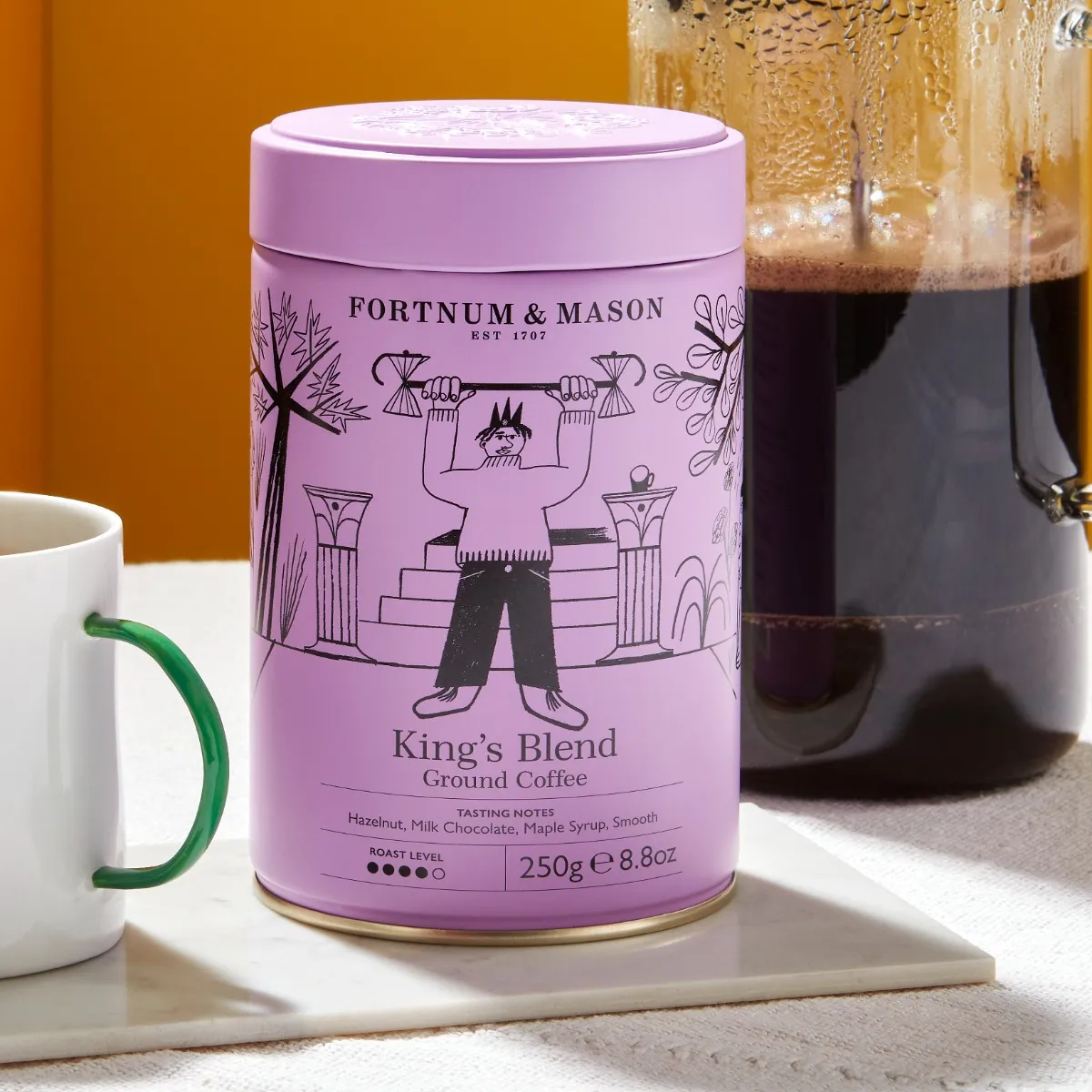 King's Blend Ground Coffee Tin, 250g