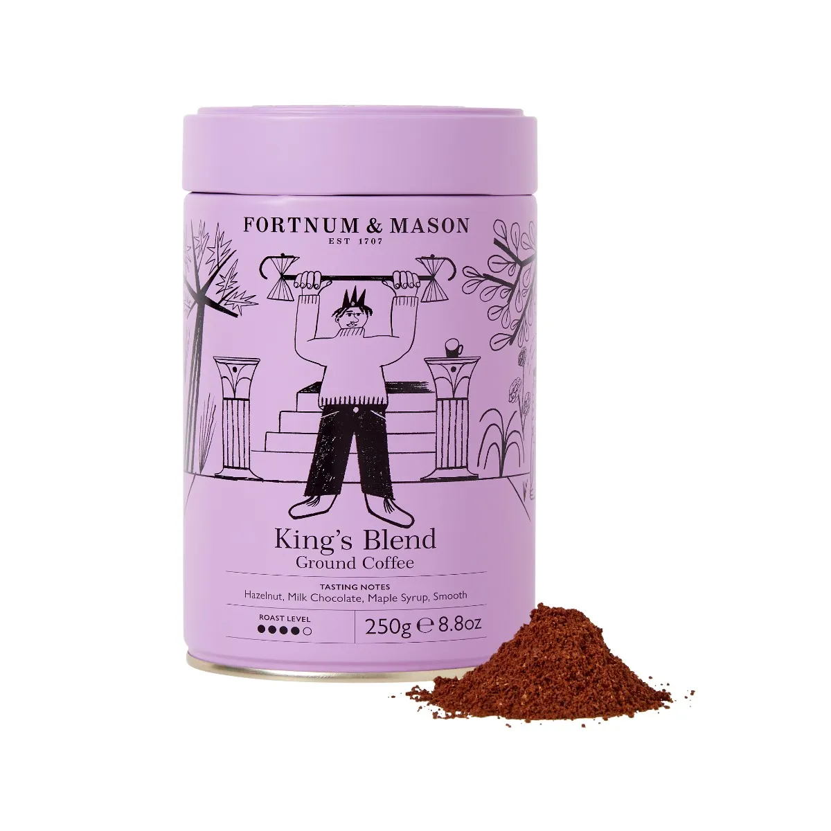 King's Blend Ground Coffee Tin, 250g