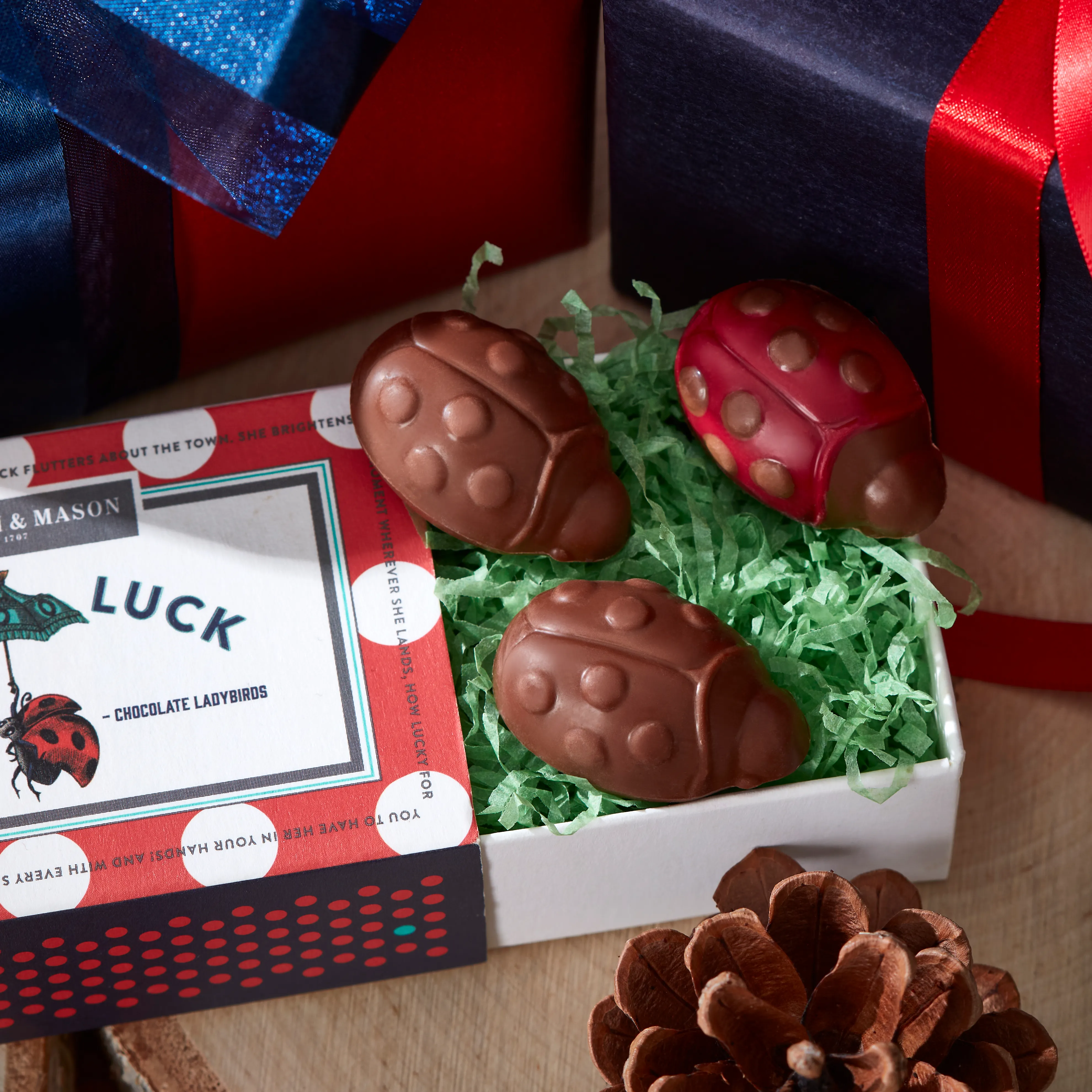 Lady Luck Chocolate Ladybird Matchbox, 33g