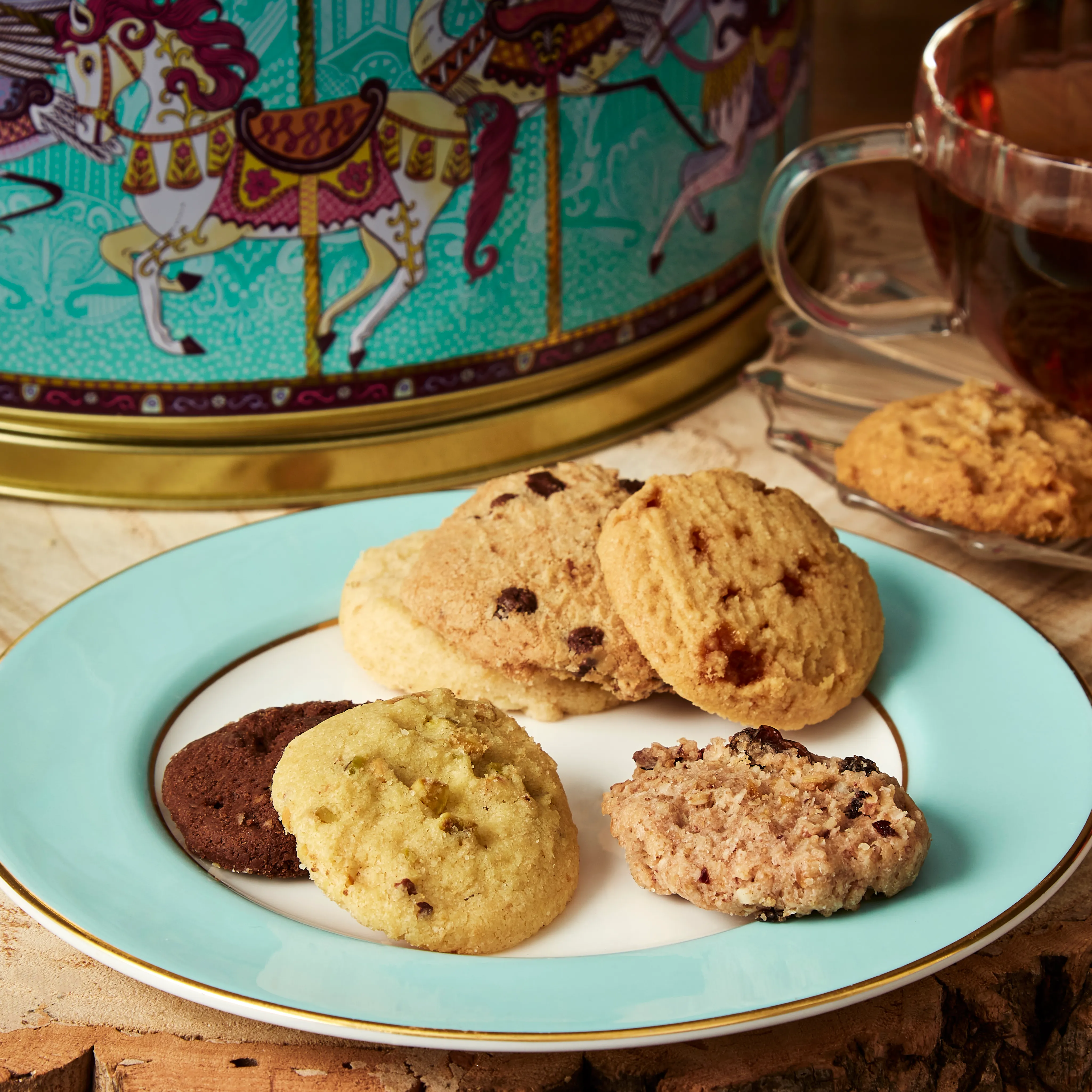 Merry Go Round Musical Biscuit Tin, 500g