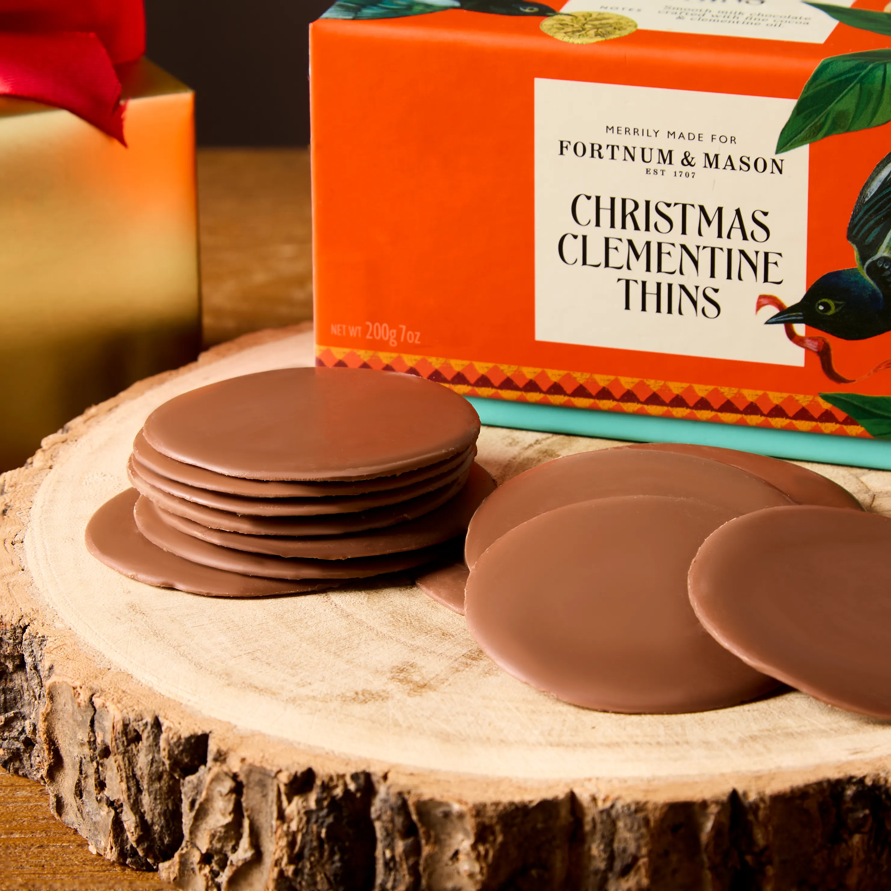 Milk Chocolate Clementine Thins, 200g