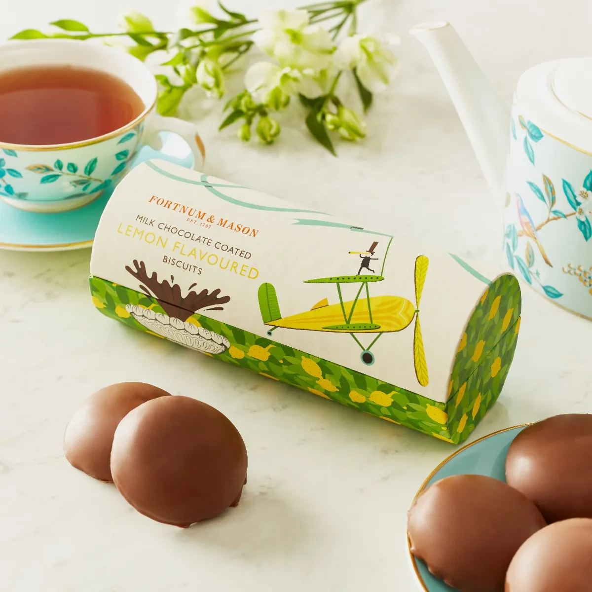 Milk Chocolate Coated Lemon Biscuits, 180g