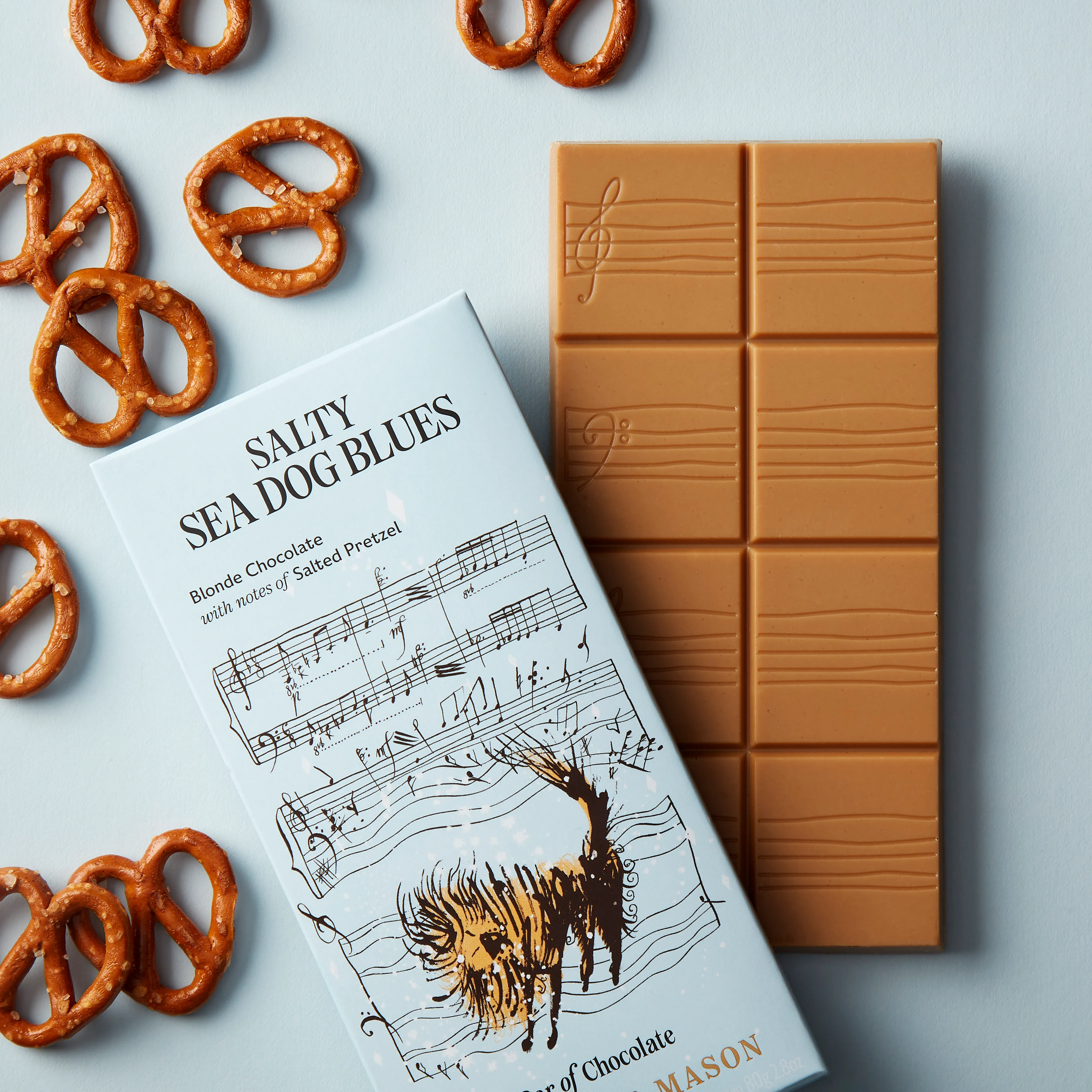 Blonde Chocolate & Salted Pretzel Bar, 80g 5 Blonde Chocolate & Salted Pretzel Bar, 80g