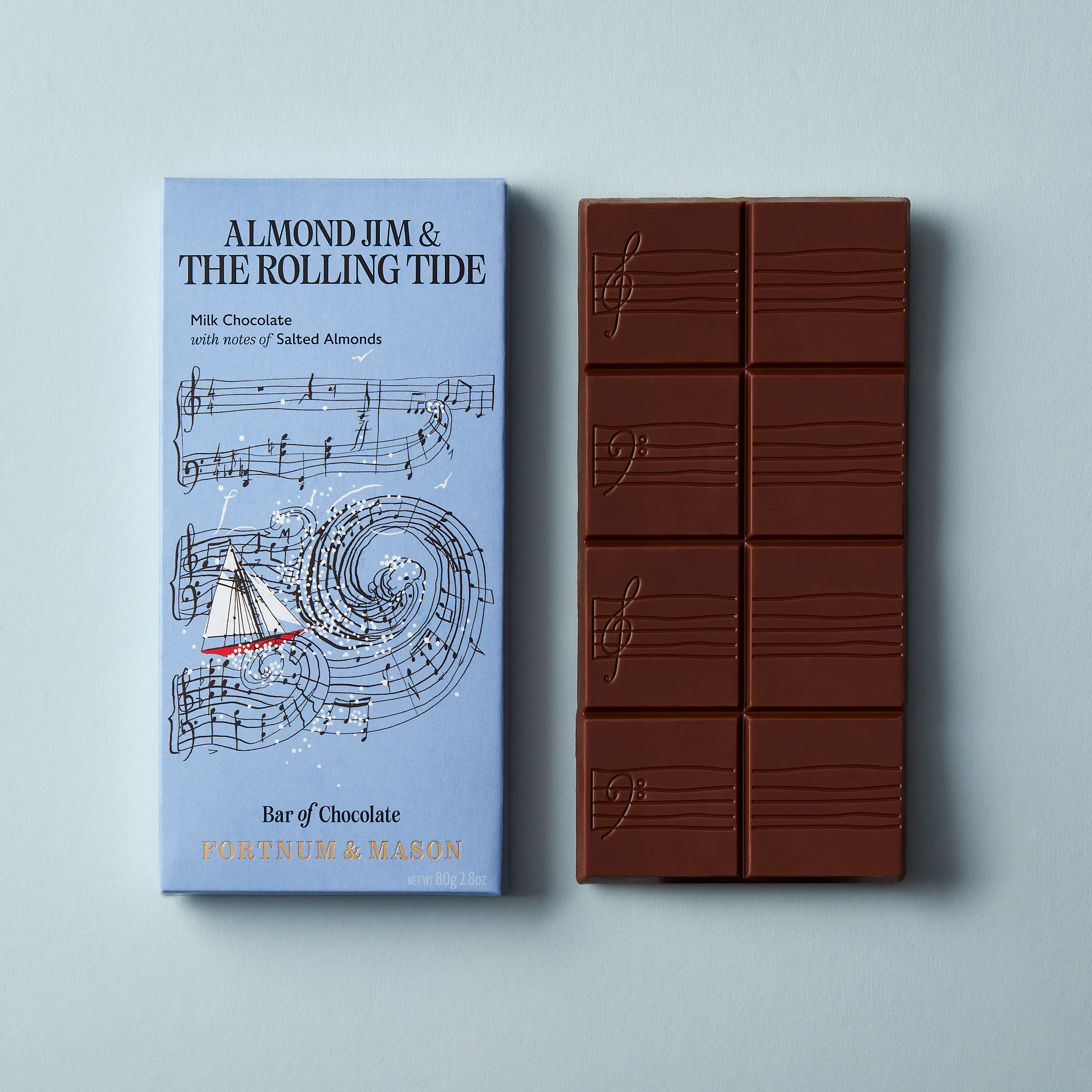 Milk Chocolate Salted Almond Bar, 80g