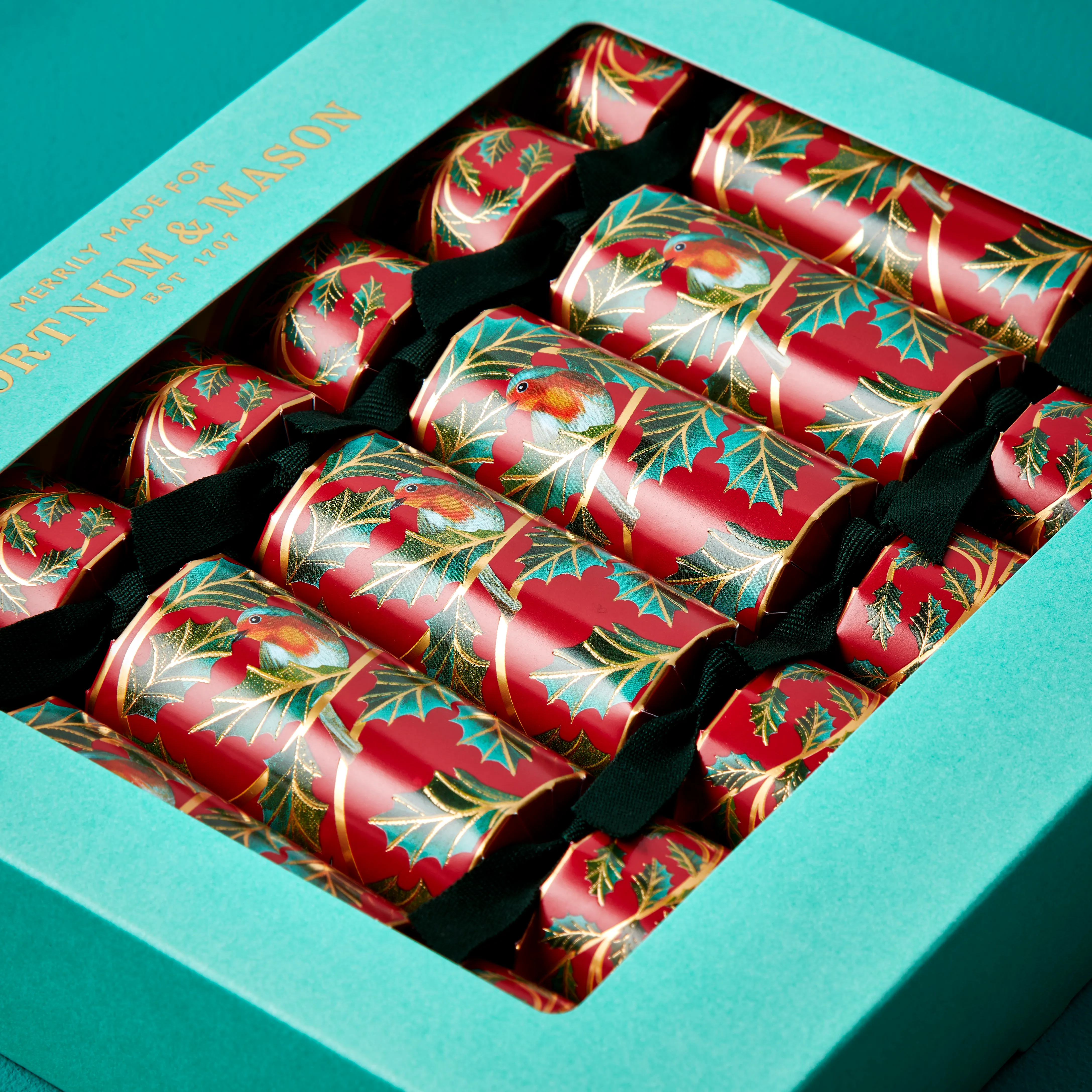 Mini Christmas Holly Crackers 4 Mini Christmas Holly Crackers